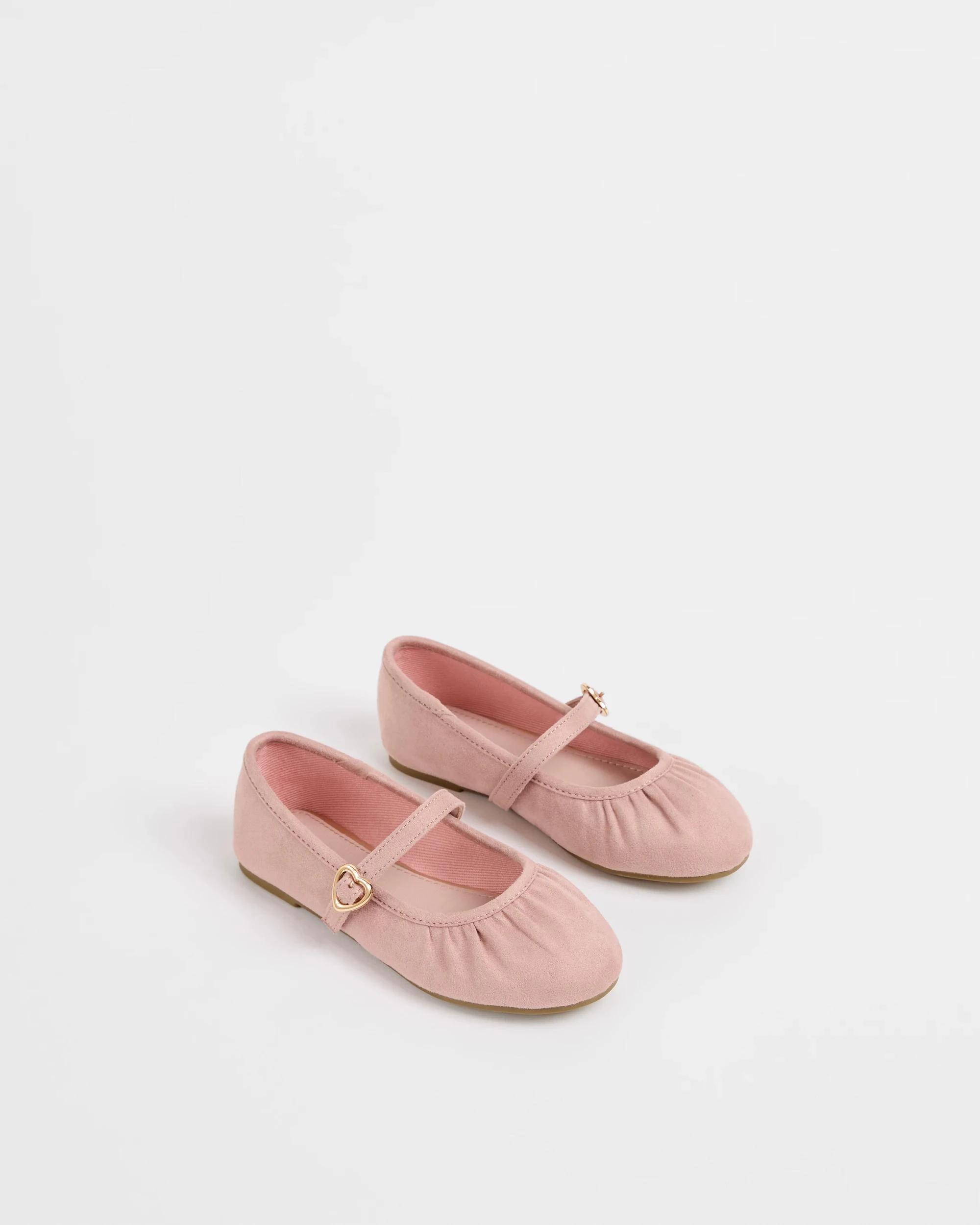 2 Target Kids Rouged Double Strap Ballet Flat BLUSH, 2 of 3
