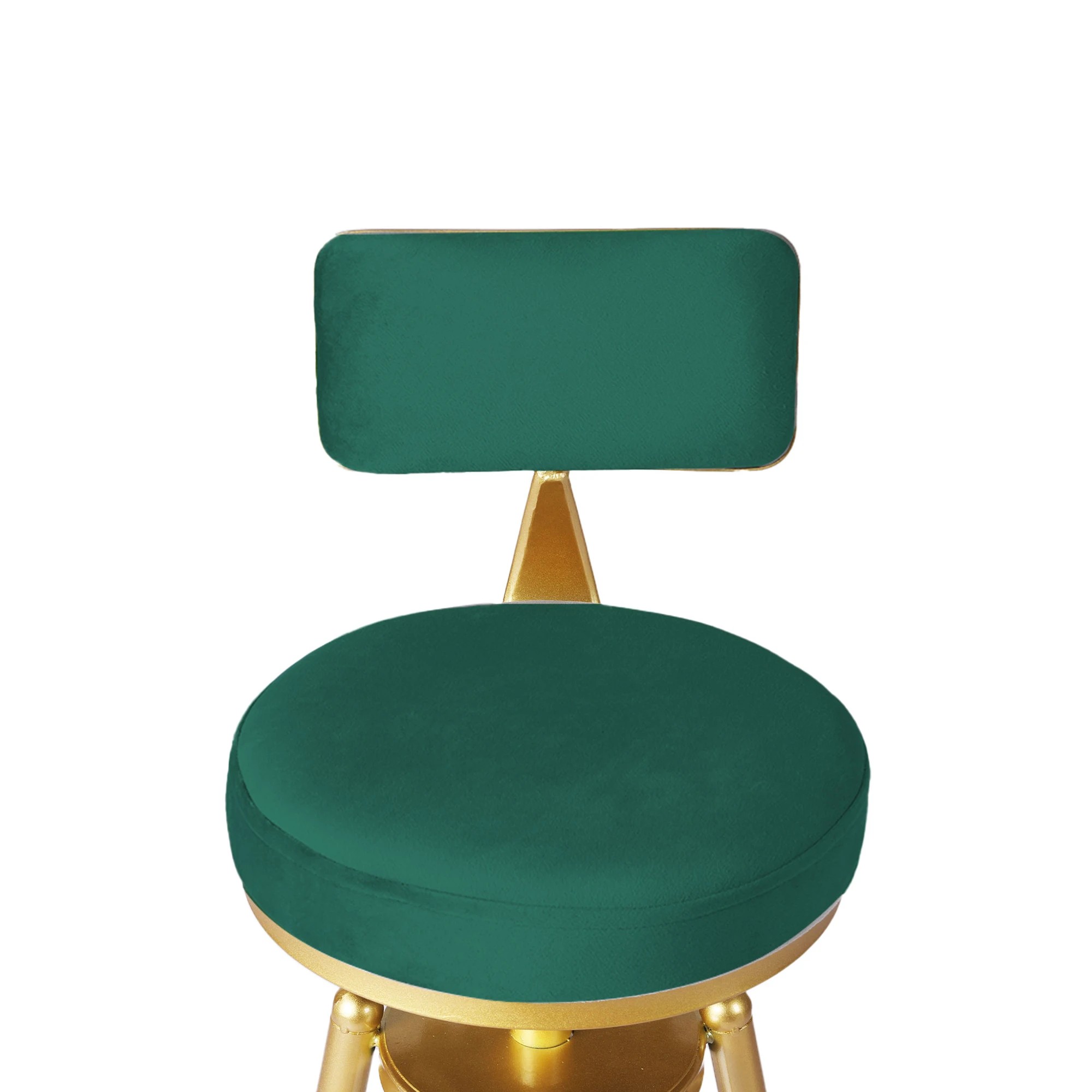 5 Levede 1x Bar Stool Velvet - Green, 5 of 6