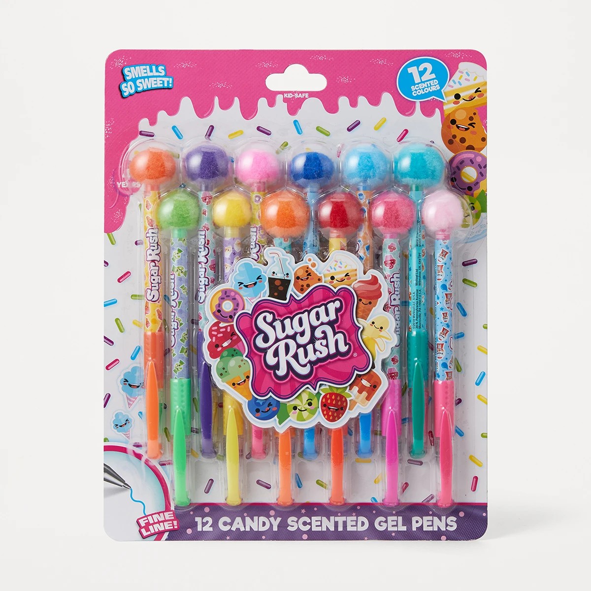 1 12 Pack Sugar Rush Candy Scented Gel Pens, 1 of 3