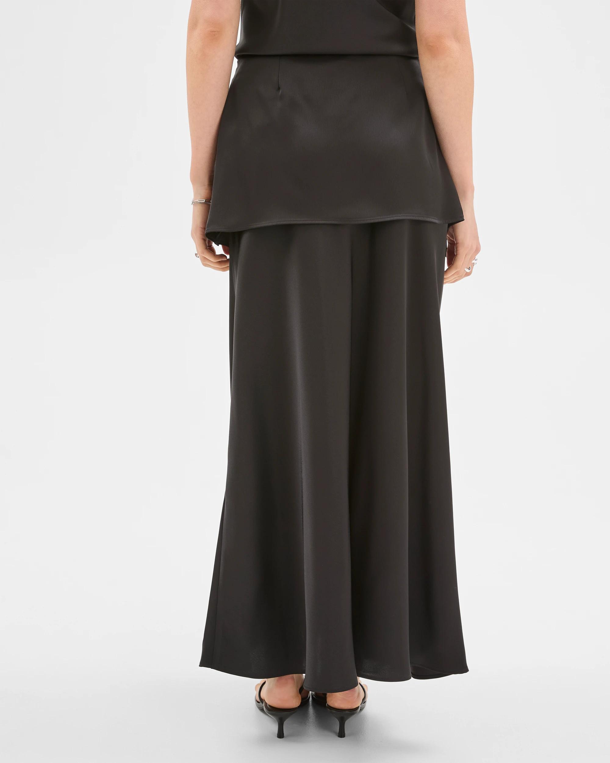 6 Lily Loves Layered Satin Maxi Skirt BLACK, 6 of 6
