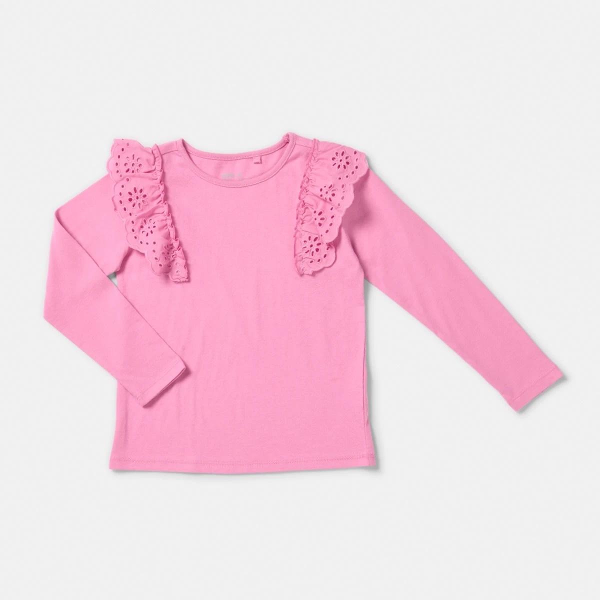 7 Broderie Trim Top Aurora Pnk, 7 of 8