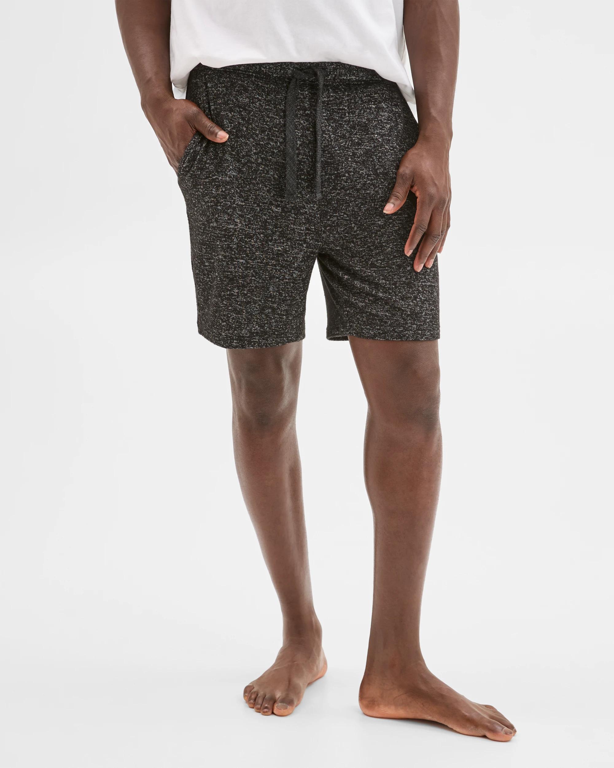 4 Maxx Cozy Knit Sleep Lounge Shorts BLACK, 4 of 6