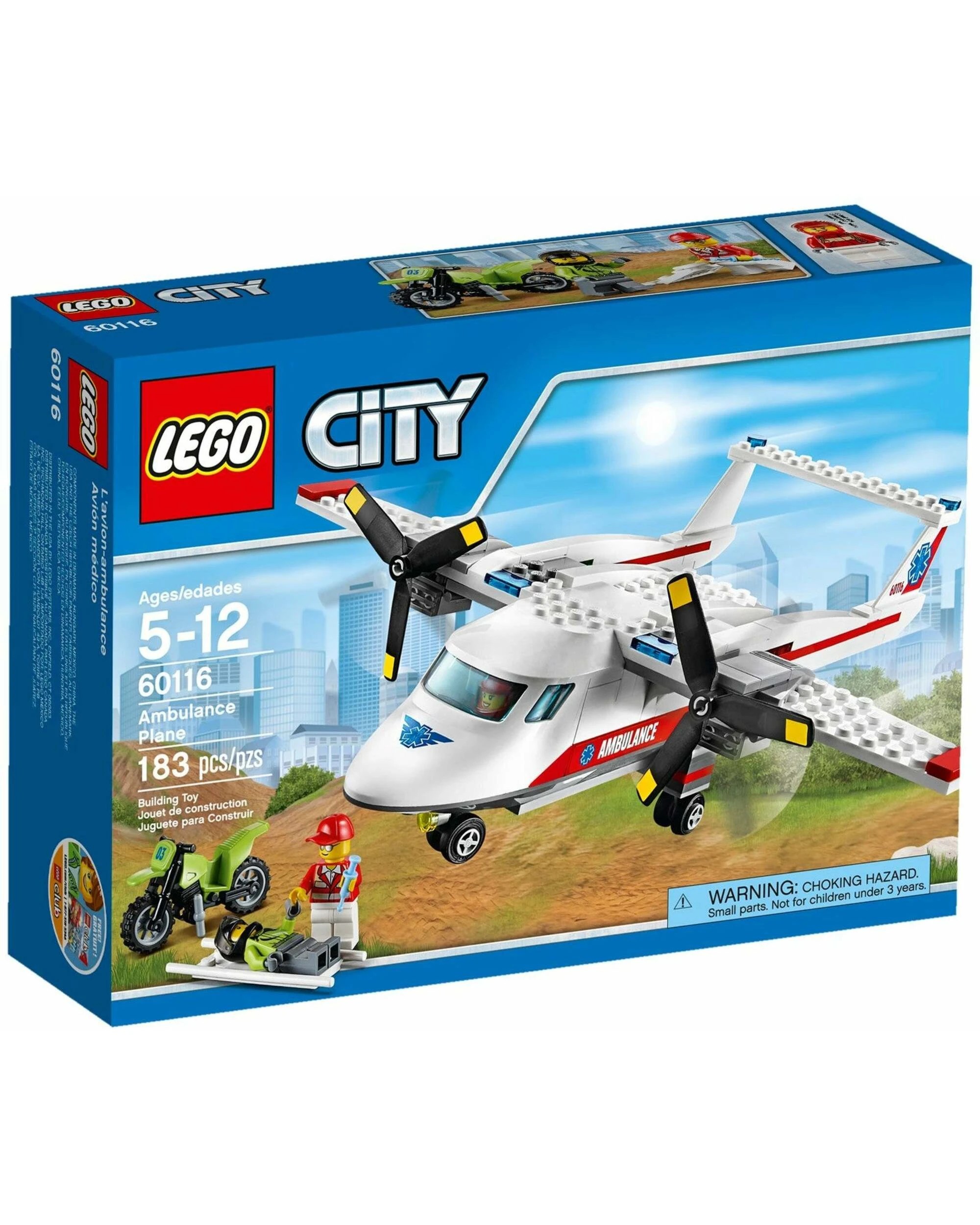1 LEGO 60116 City Ambulance Plane, 1 of 5