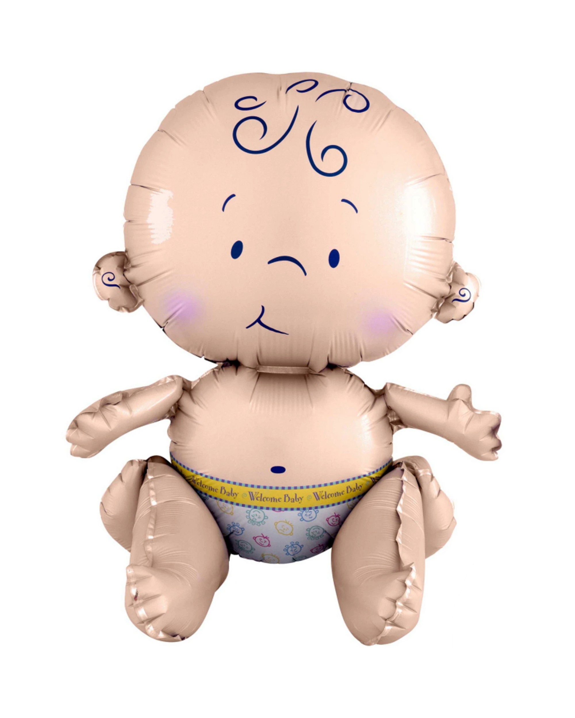 1 Anagram Sitting Baby Air Fill Foil Balloon 38cm, 1 of 1