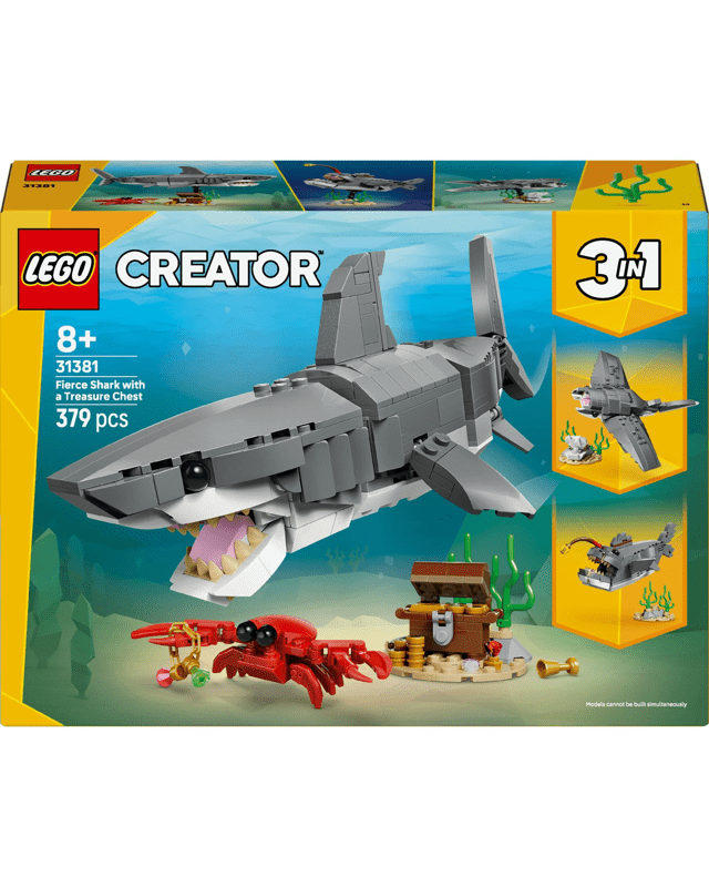LEGO Creator 3 in 1 Fierce Shark with a Treasure Chest 3