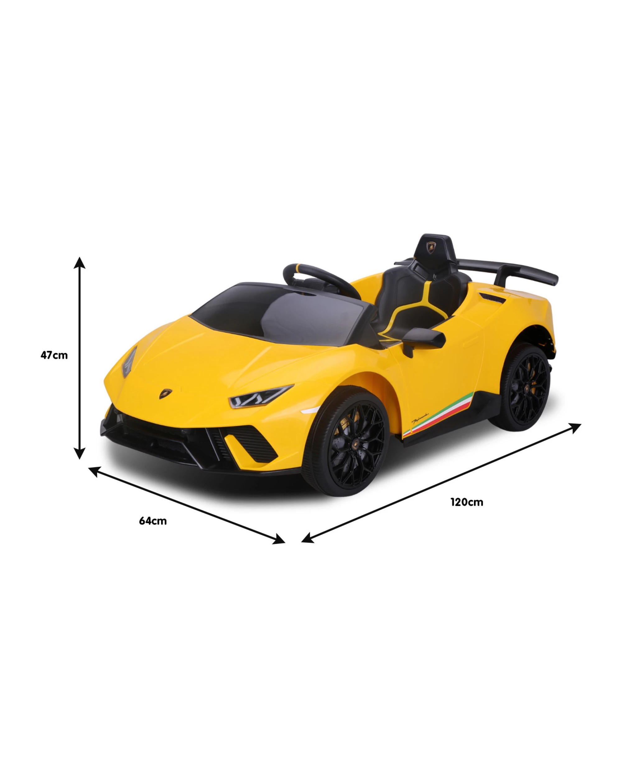 10 Kahuna Lamborghini Performante Kids Electric Ride On Car - Yellow, 10 of 10