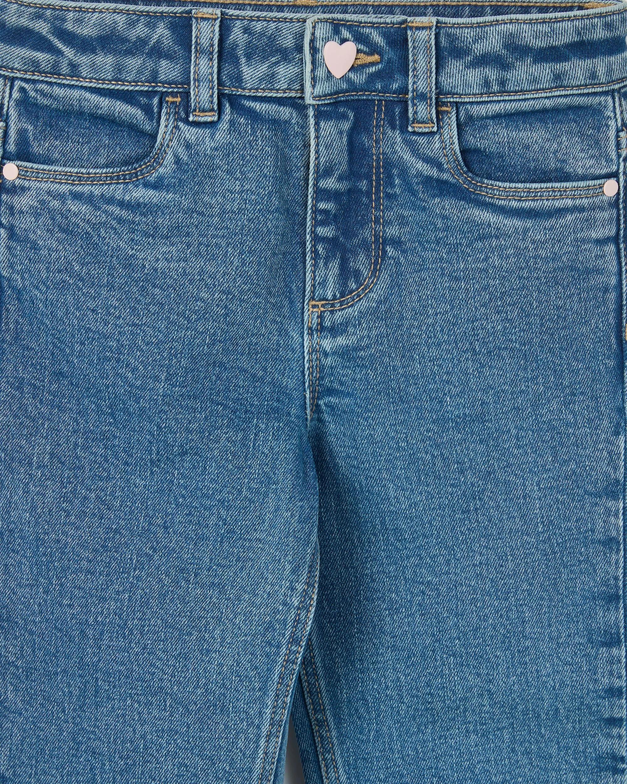 6 Target Denim Straight Leg Denim Jeans MID BLUE, 6 of 7