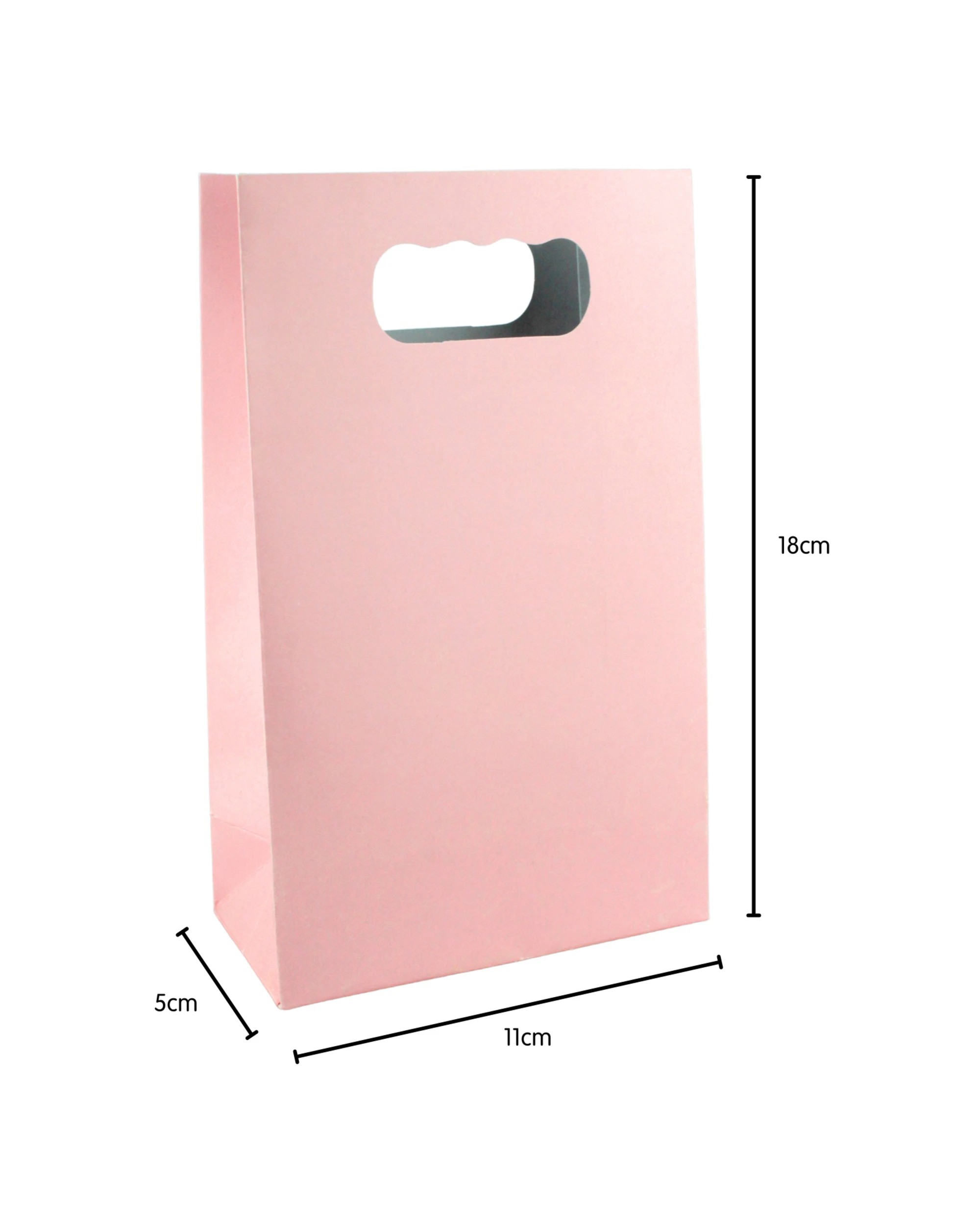 2 Party Maker Light Paper Gift Bags 18cm Pack of 6 - Pink, 2 of 2