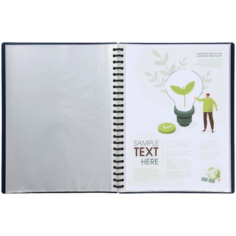 3 J.Burrows Refillable Display Book 60 Pockets Navy, 3 of 3