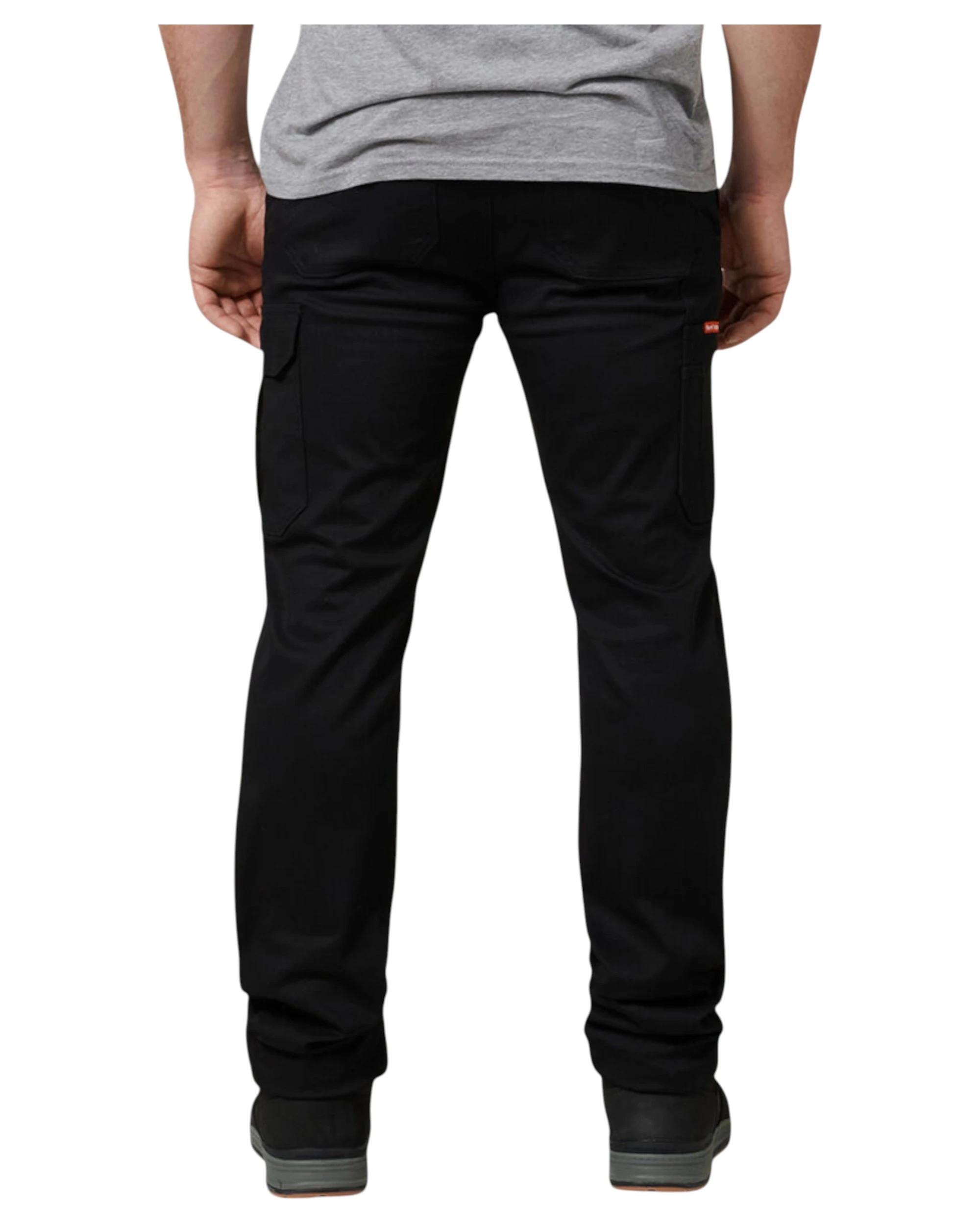 2 Hard Yakka 2 Pack Mens Core Basic Stretch Cargo Pant BLACK, 2 of 5