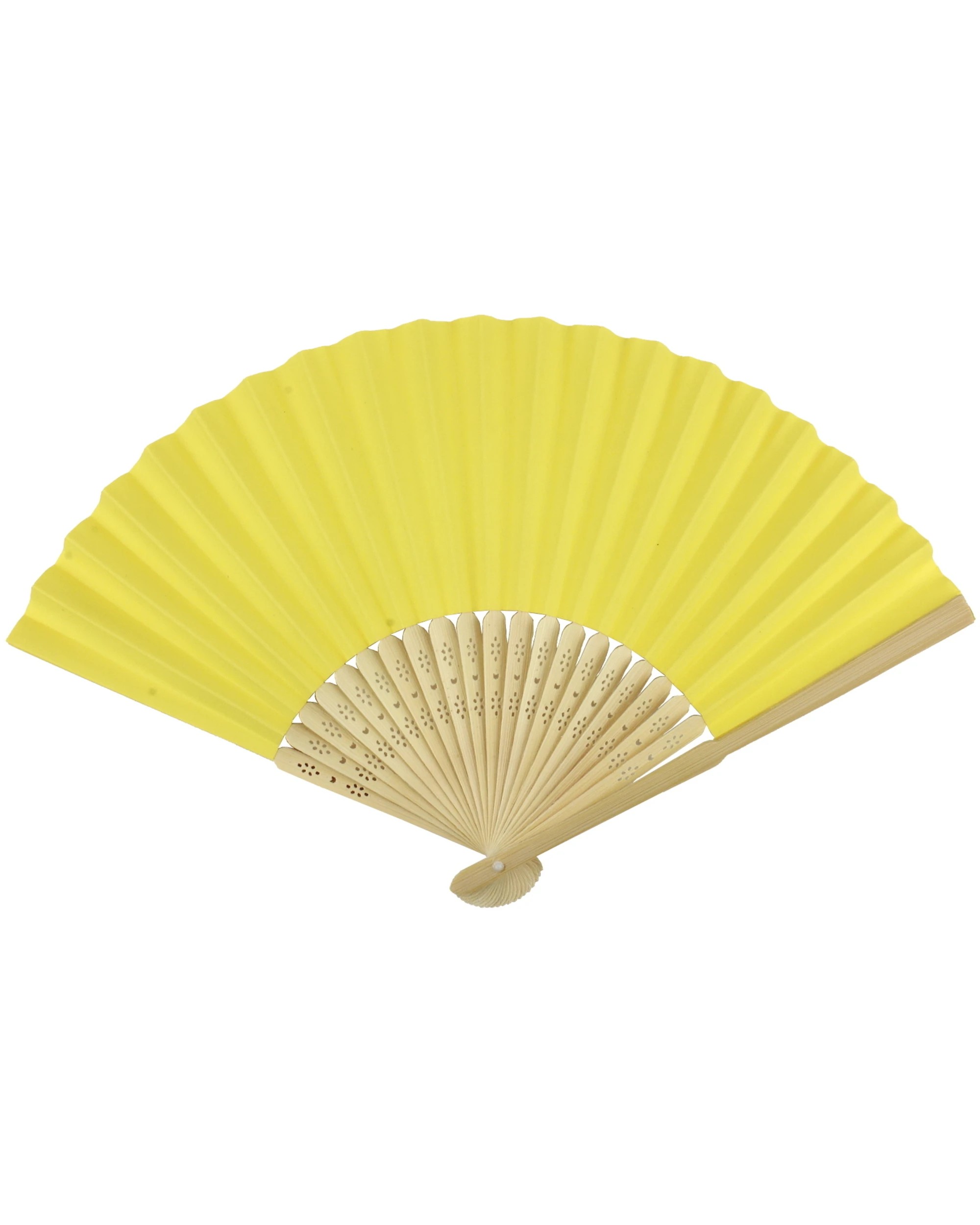 1 JD Party Paper Fan - One Size - Yellow, 1 of 1