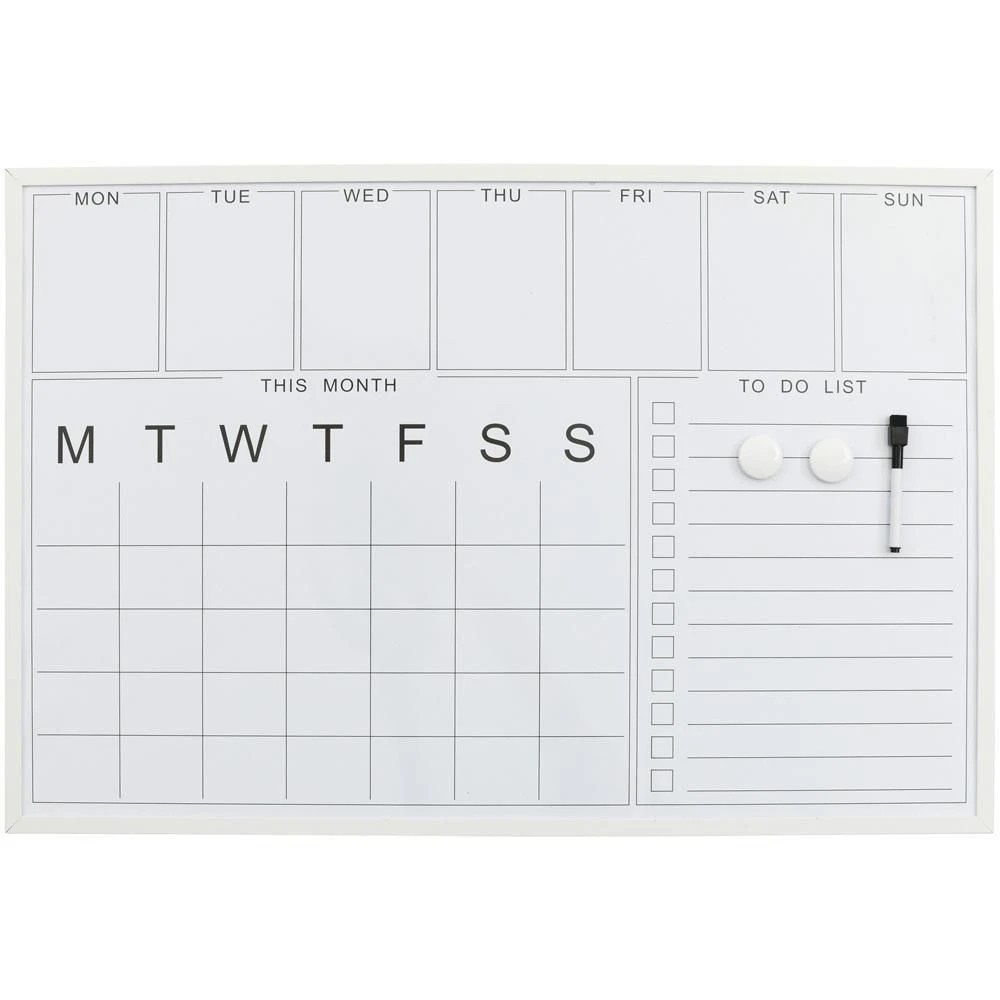 2 Otto Monthly & Weekly Planner Board 900 x 600mm White, 2 of 8