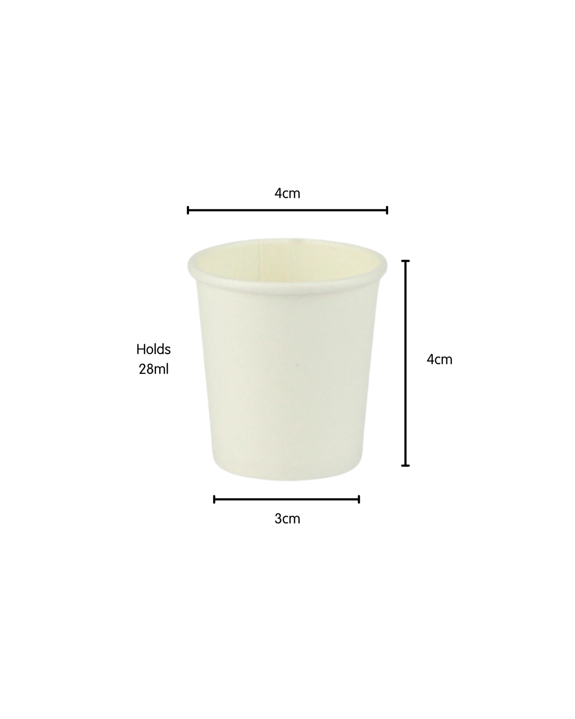 2 Party Maker Paper Shot Cups 28ml Pack of 30 - White, 2 of 3