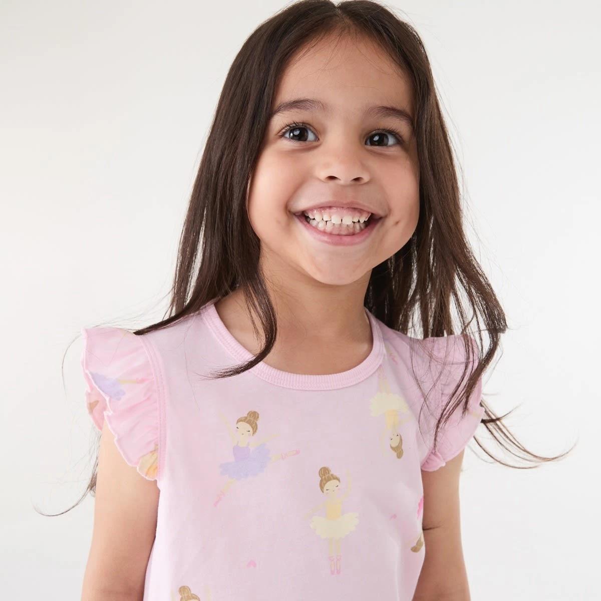 3 Short Sleeve Jersey Pyjama Set PINK BALLERINAS, 3 of 7