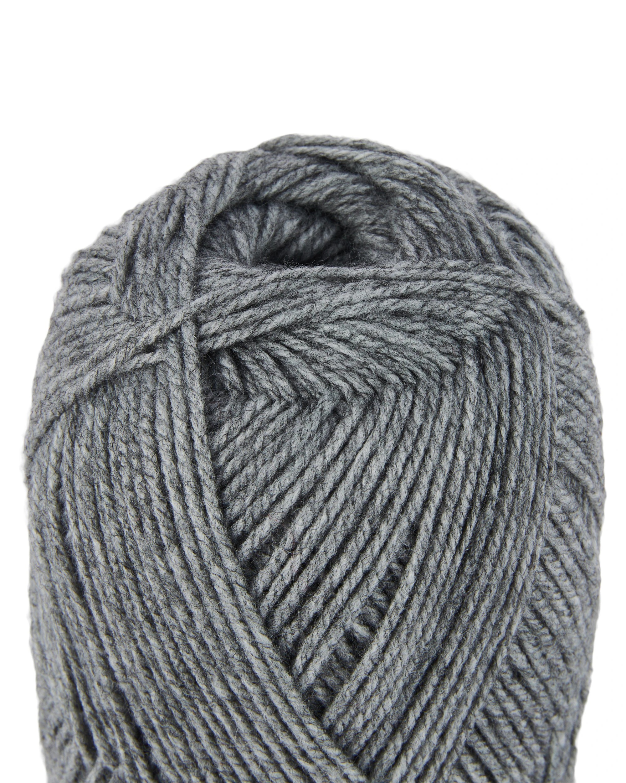 2 8 Ply Acrylic Yarn 100g – Mid Grey, 2 of 3