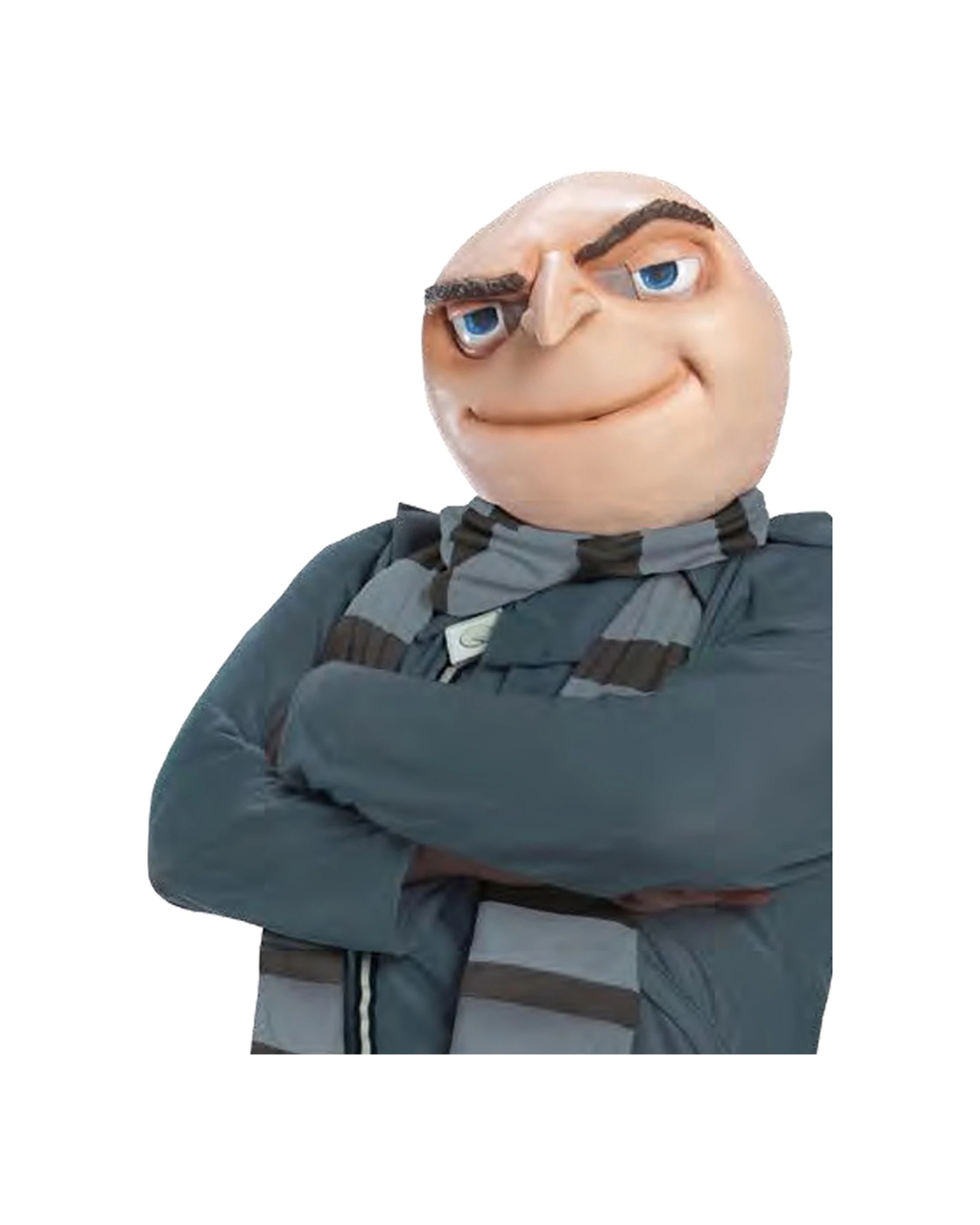 4 Despicable Me Size Standard Gru Mascot Adult Dress Up Party Costume - Grey, 4 of 4