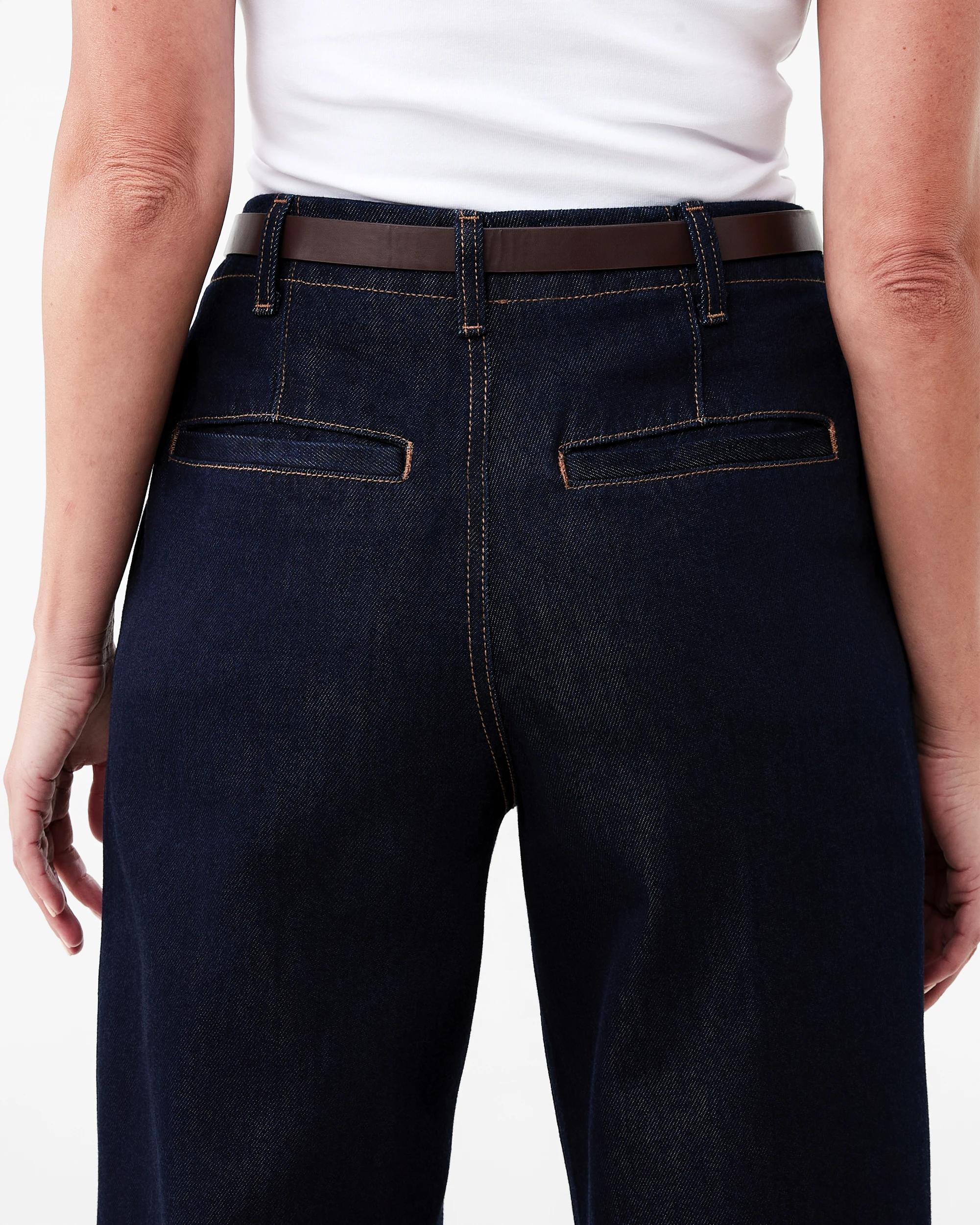 7 Belted Wide Leg Jeans Indigo Wsh, 7 of 9