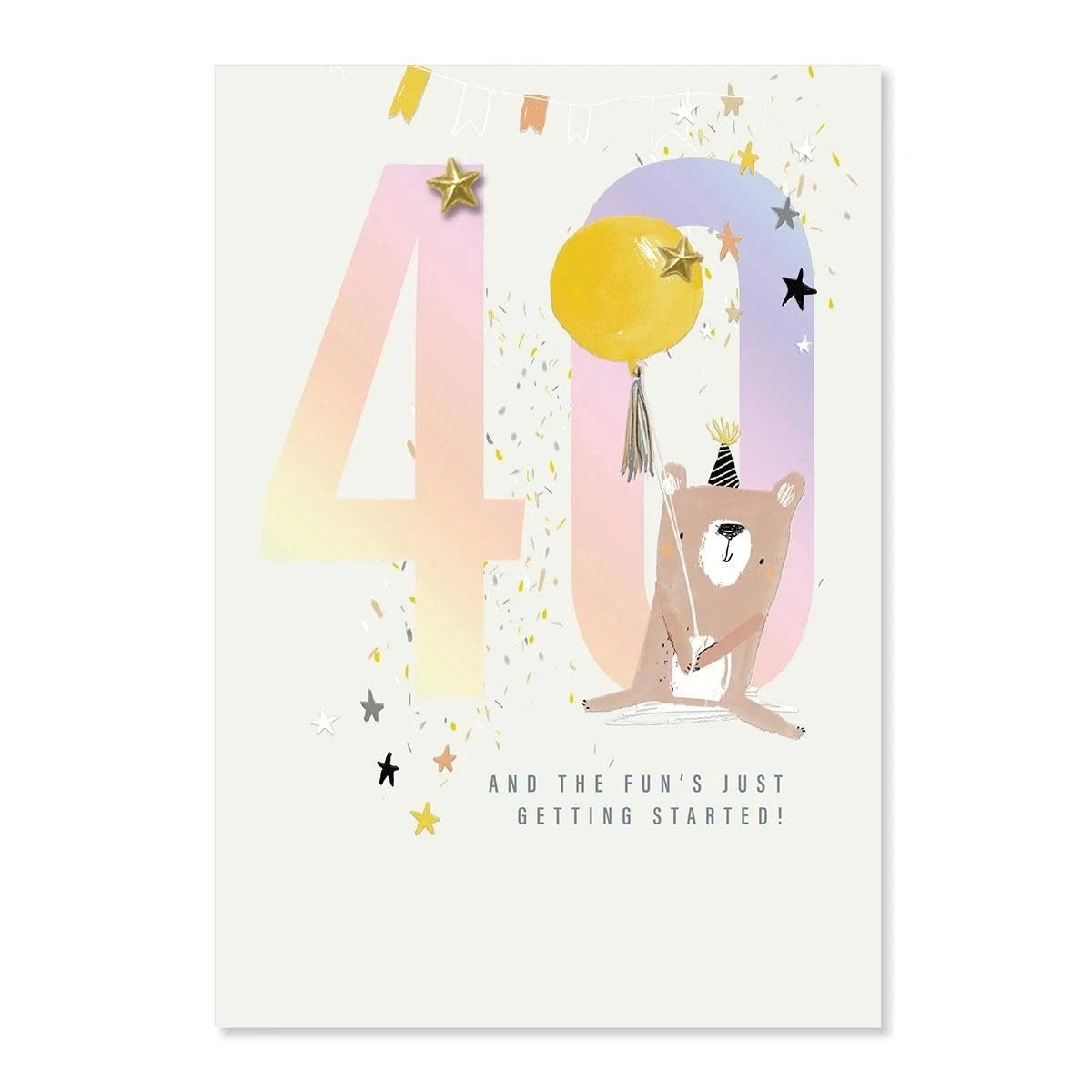 3 Connections from Hallmark 40th Birthday Card - Bear, 3 of 3