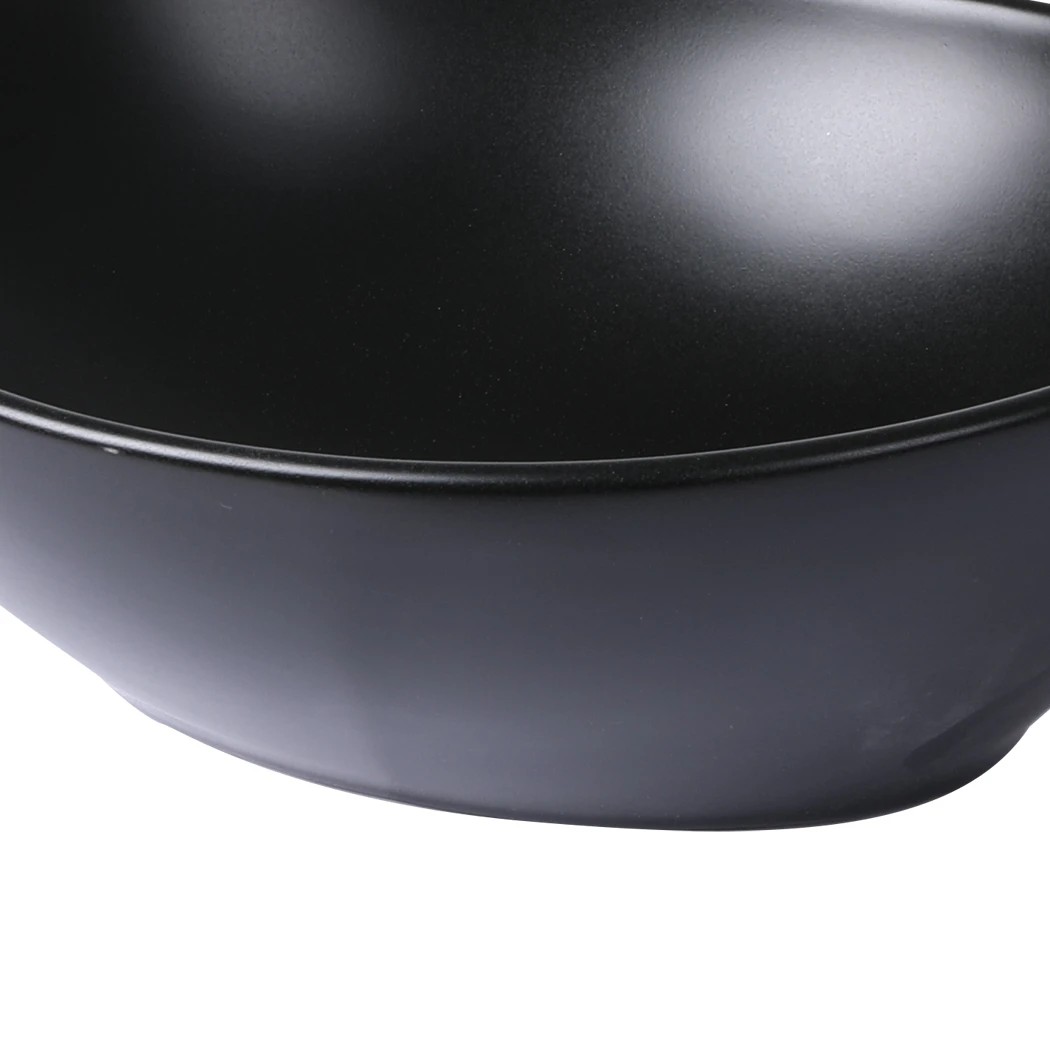 5 Traderight Bathroom Basin Sink Black Oval, 5 of 8