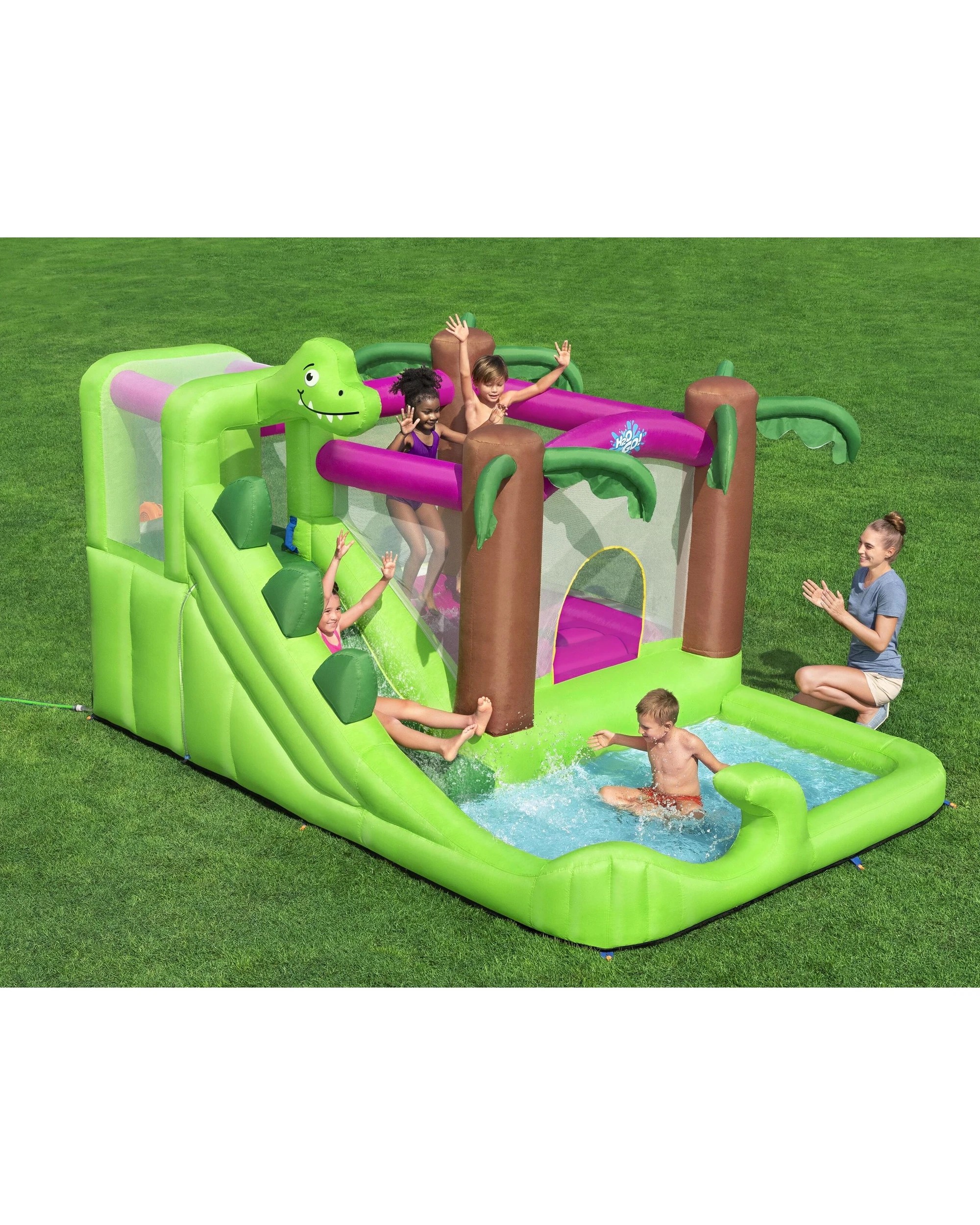 Bestway H2O Go! Inflatable Dinojumper Mega Water Park - Kmart