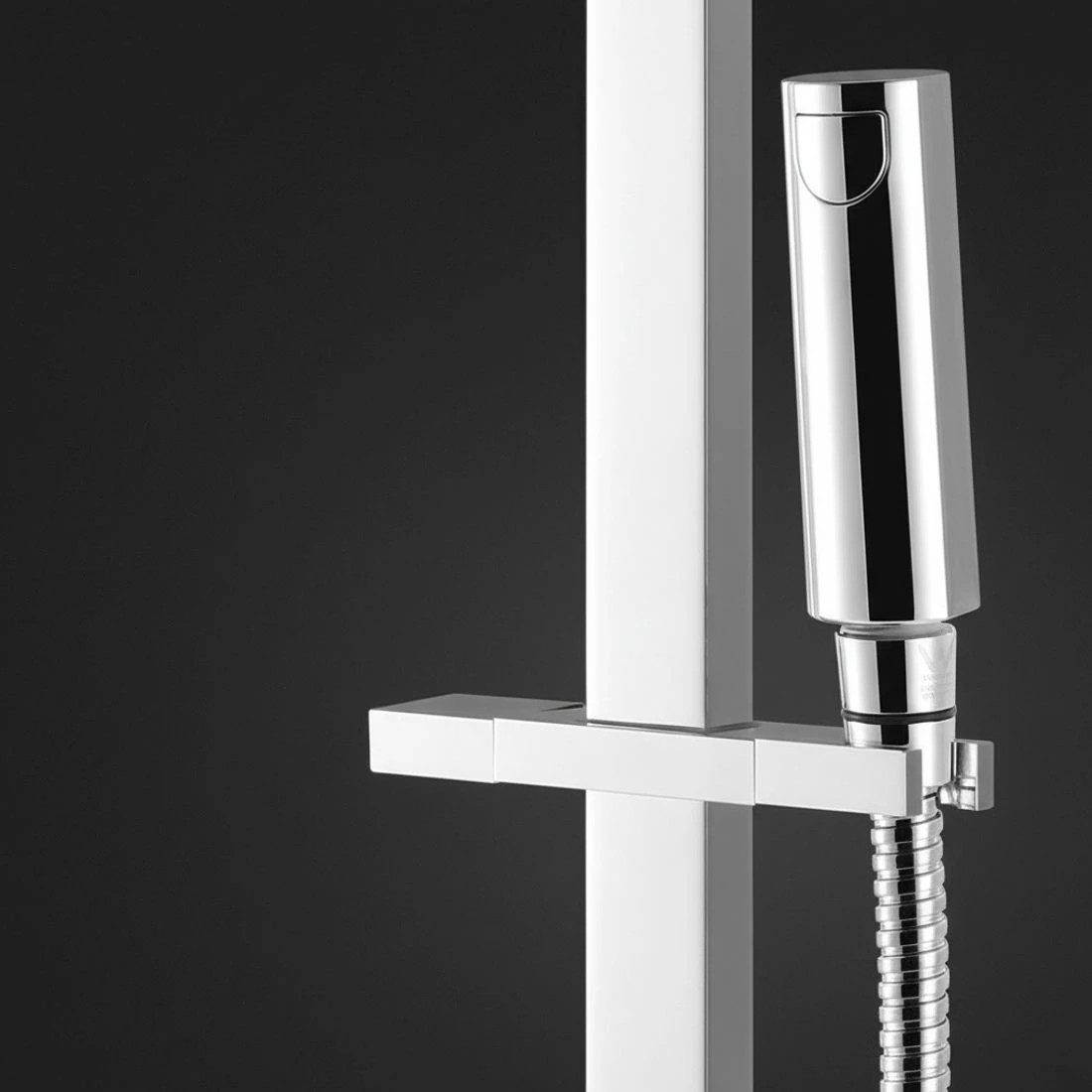 3 Cefito 10'' Rain Shower Head Set Handheld Square High Pressure Twins Tap Chrome - Silver, 3 of 5