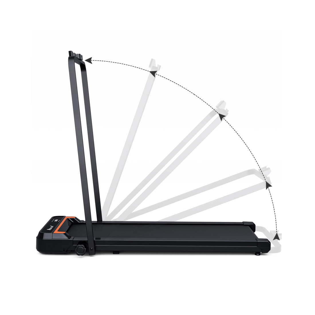 2 Advwin Electric Treadmill Walking Pad with Handle Black - Black, 2 of 7
