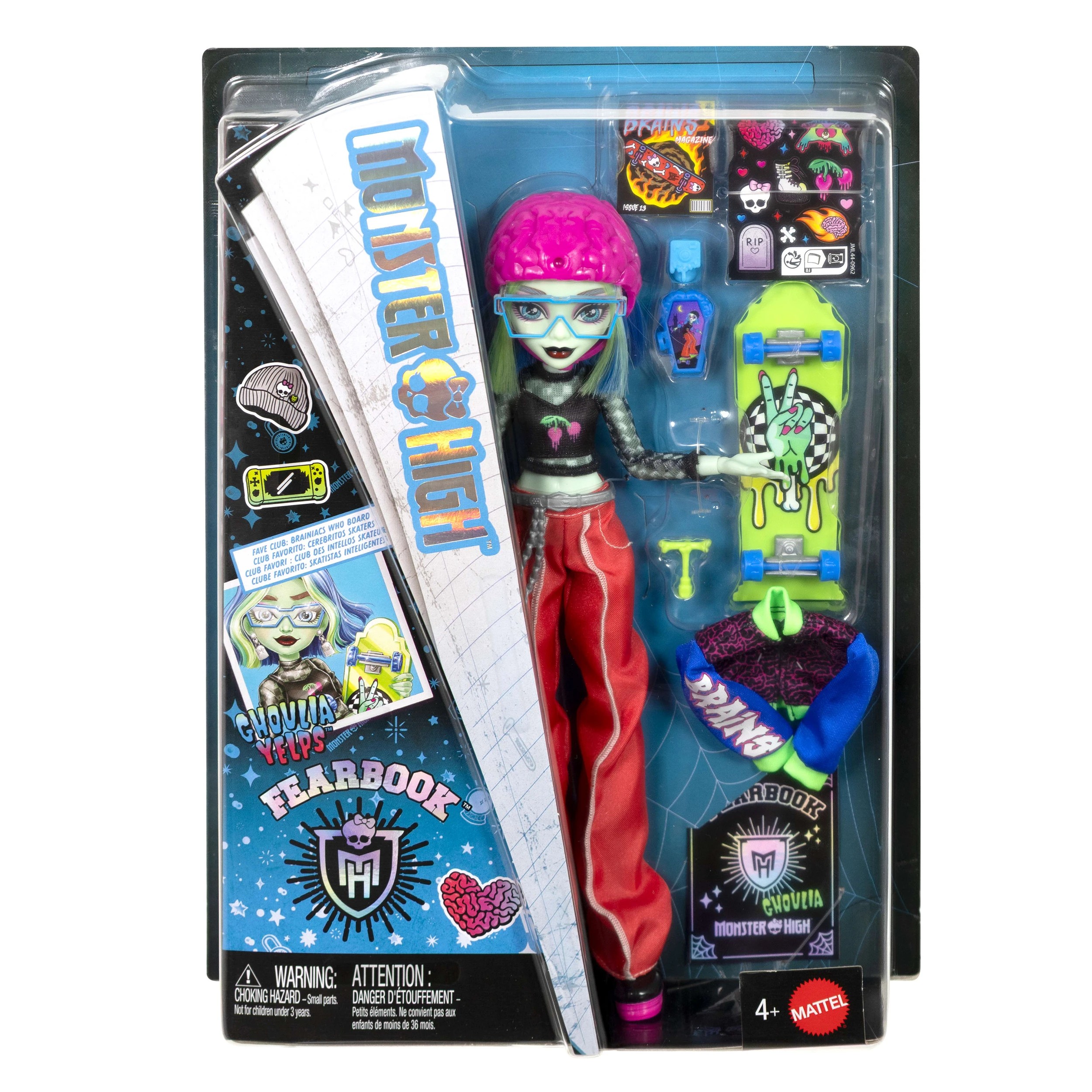 1 Monster High Fearbook Ghoulia Yelps Fashion Doll Playset, 1 of 5