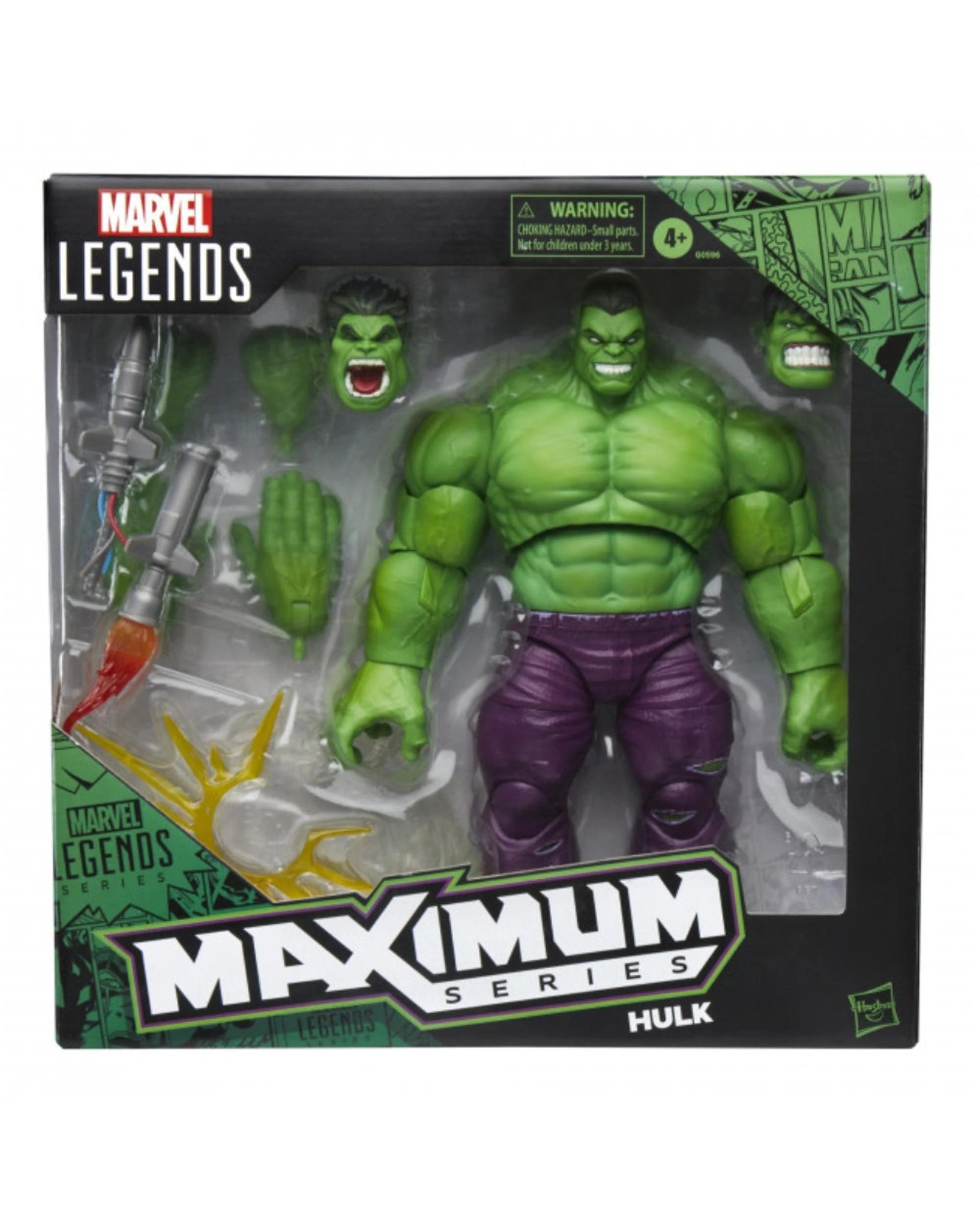 1 Hasbro Marvel Legends Maximum Series: Hulk Action Figure, 1 of 6