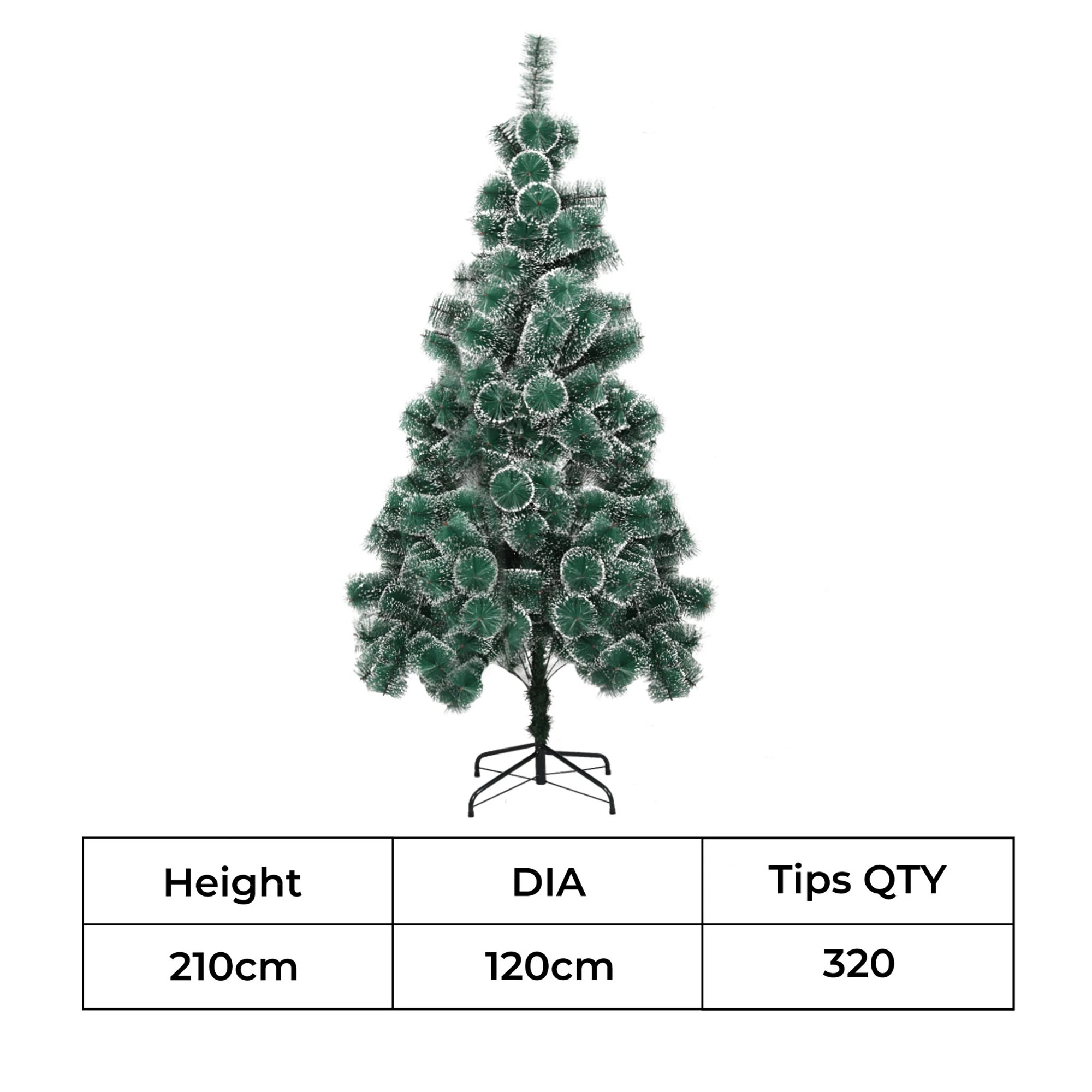 3 Santaco 2.1M 320 Tips Christmas Tree Full Pine Needle, 3 of 8