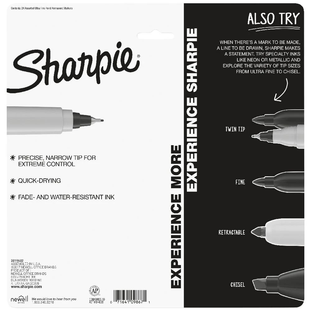 7 Sharpie Ultra Fine Permanent Markers Colour Burst 24 Pack, 7 of 7