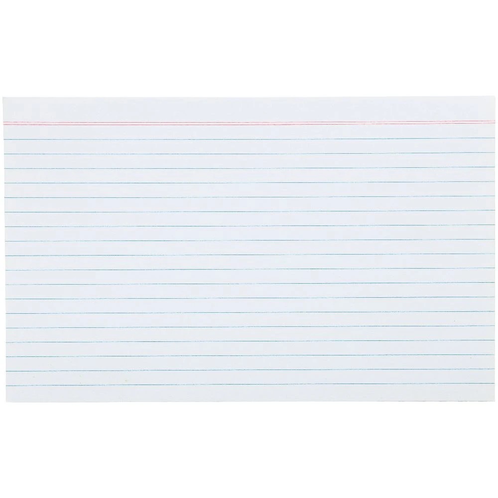 2 J.Burrows Spiral Index Cards 203 x 127mm White, 2 of 3