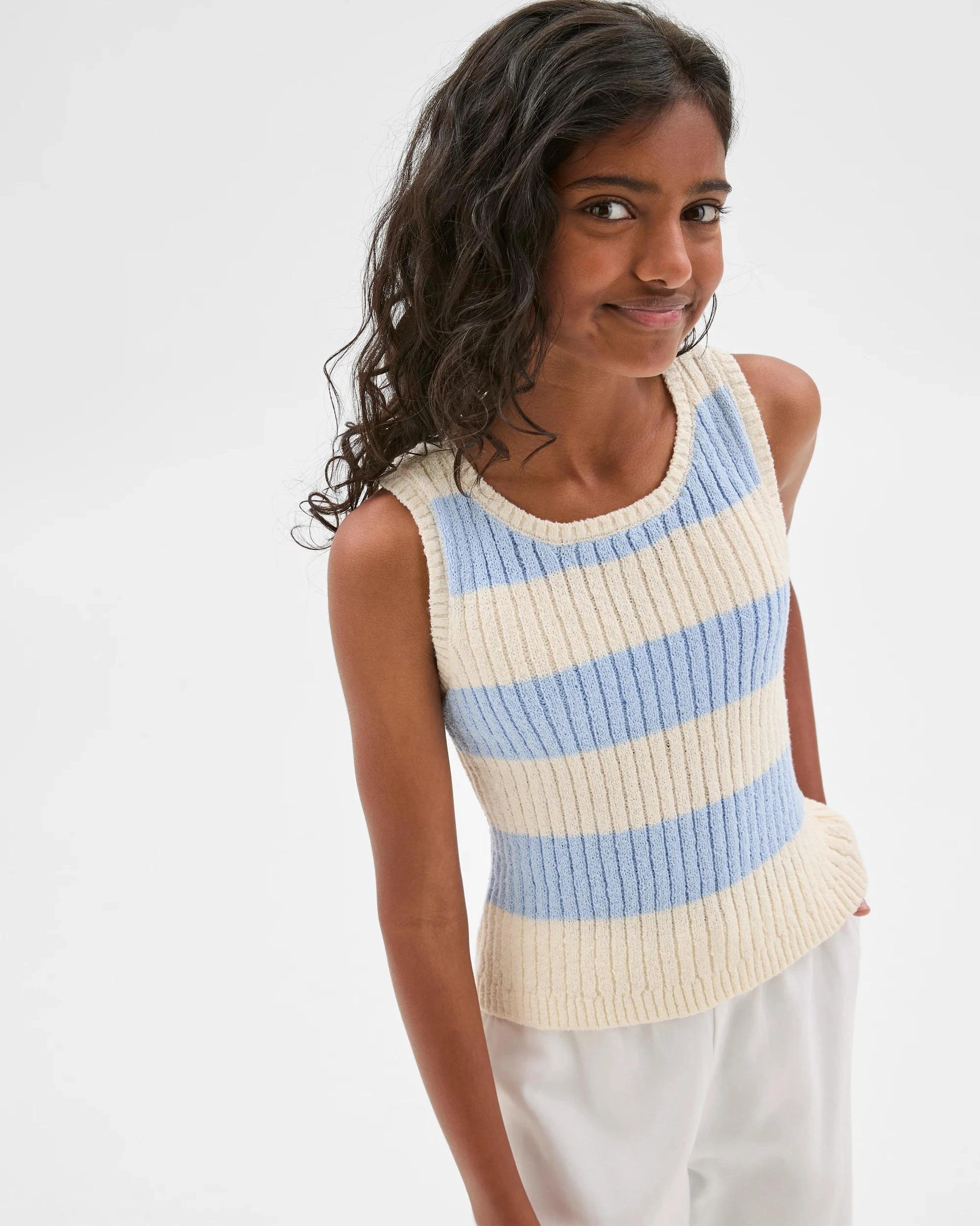 3 Target Australian Cotton Blend Knit Tank Y/D STRIPE, 3 of 7