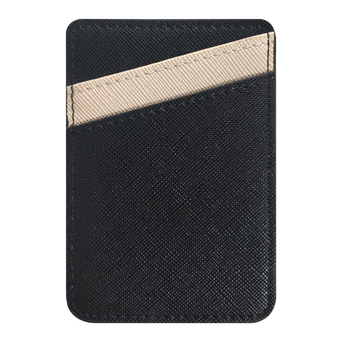 1 Otto Phone Card Holder Black and Beige, 1 of 2