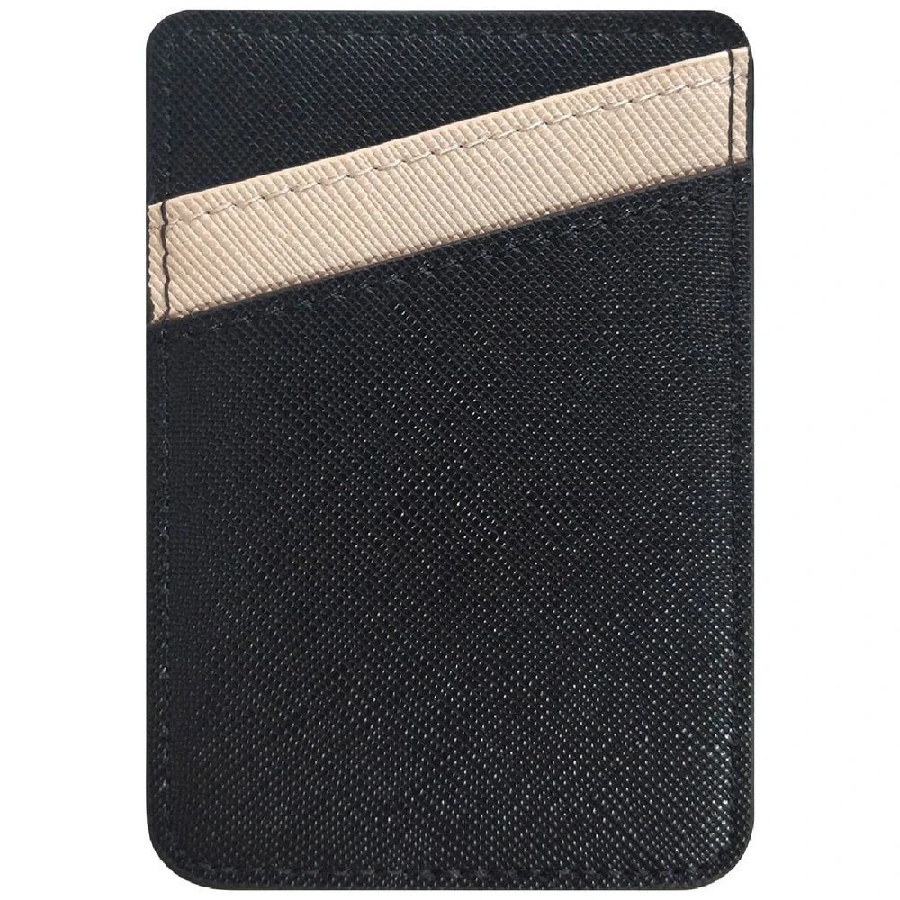 1 Otto Phone Card Holder Black and Beige, 1 of 2