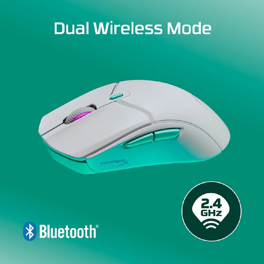 9 HyperX Pulsefire Haste 2 Core Wireless Gaming Mouse White, 9 of 10