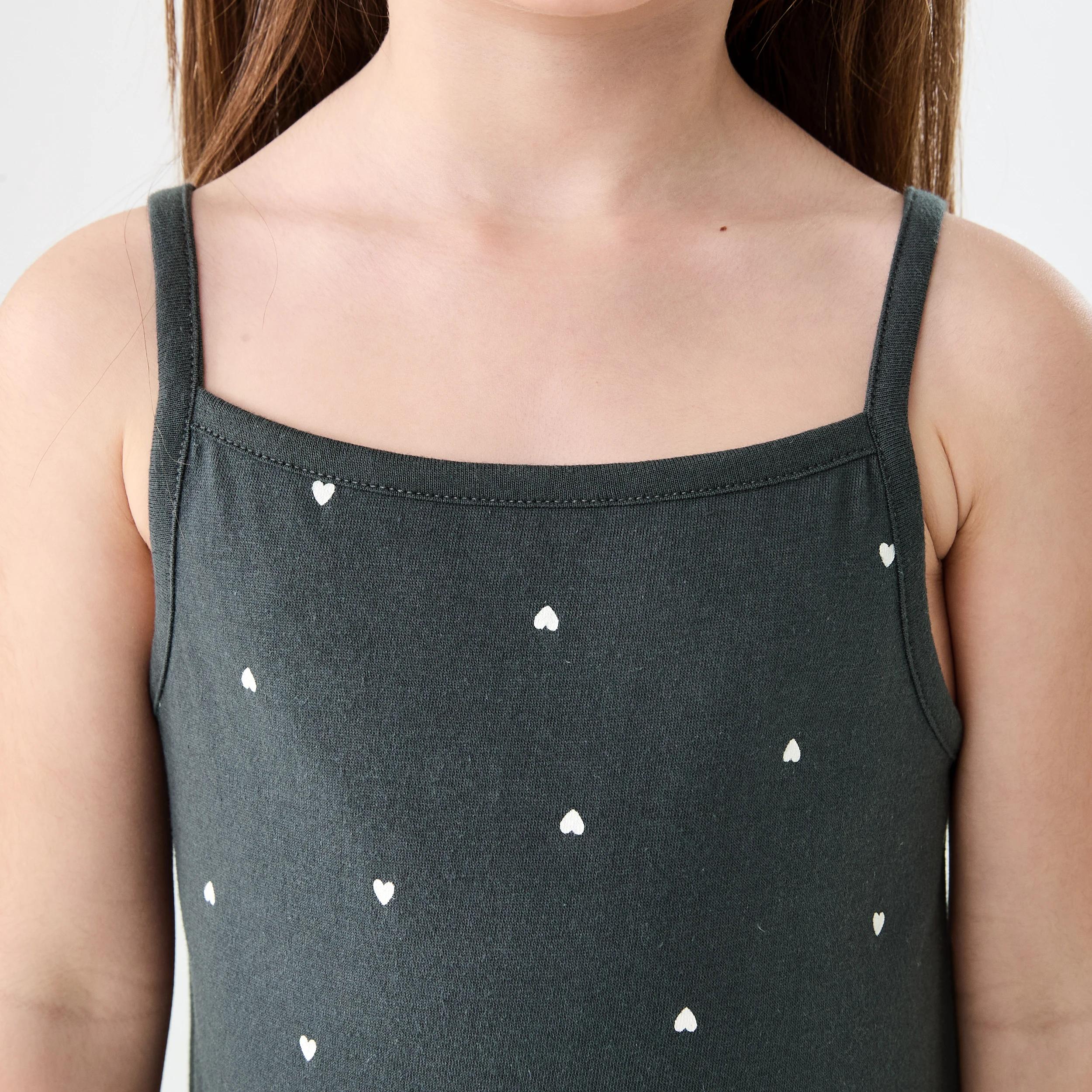 4 Sleeveless Print Dress Gry Heart, 4 of 7