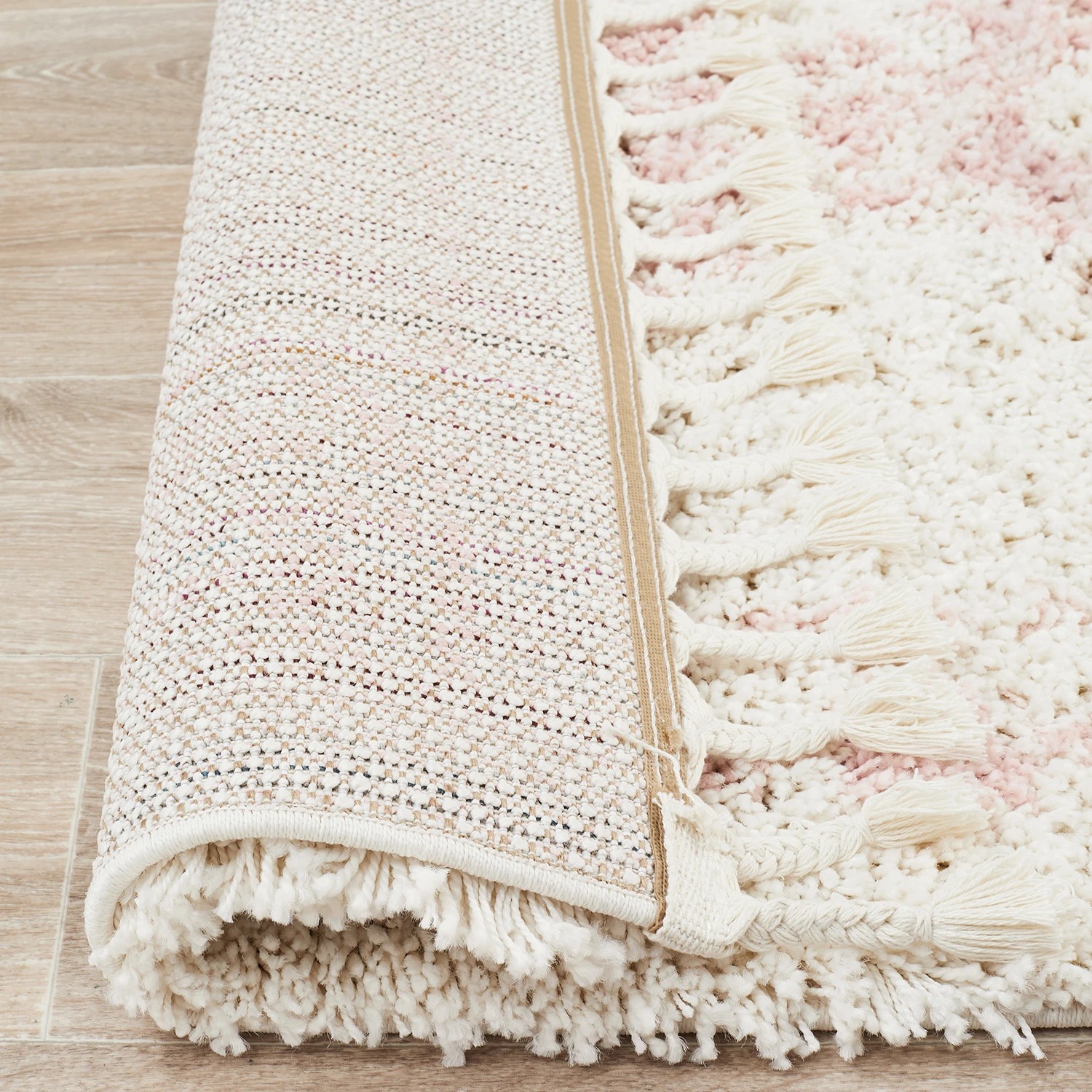 7 Common Ground Rugs Amber 33 290x200cm - Large Pet Friendly Floor Rug - Pink, 7 of 7