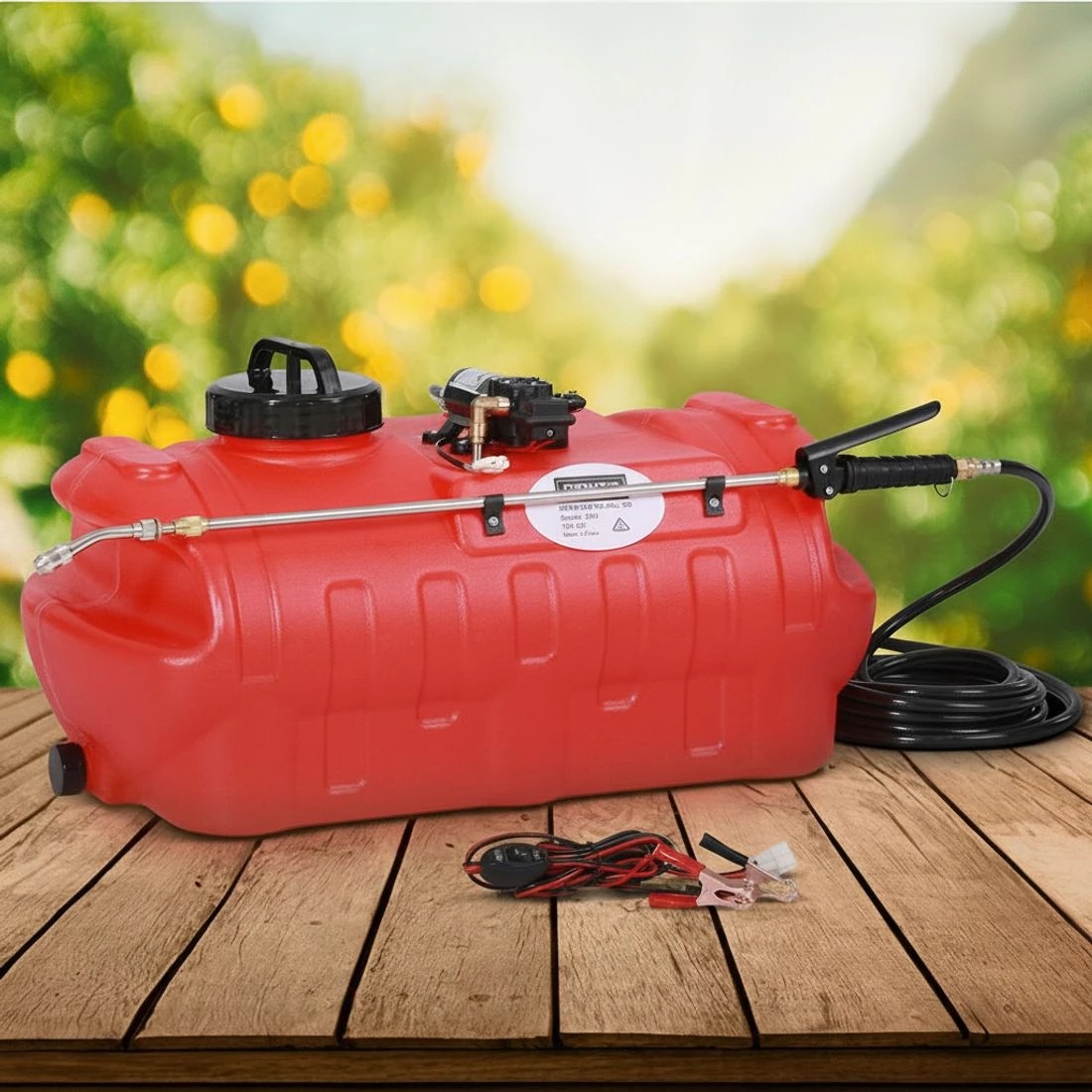 7 Giantz 50L Weed Sprayer Boom Pump Spot Spray - Red, 7 of 7