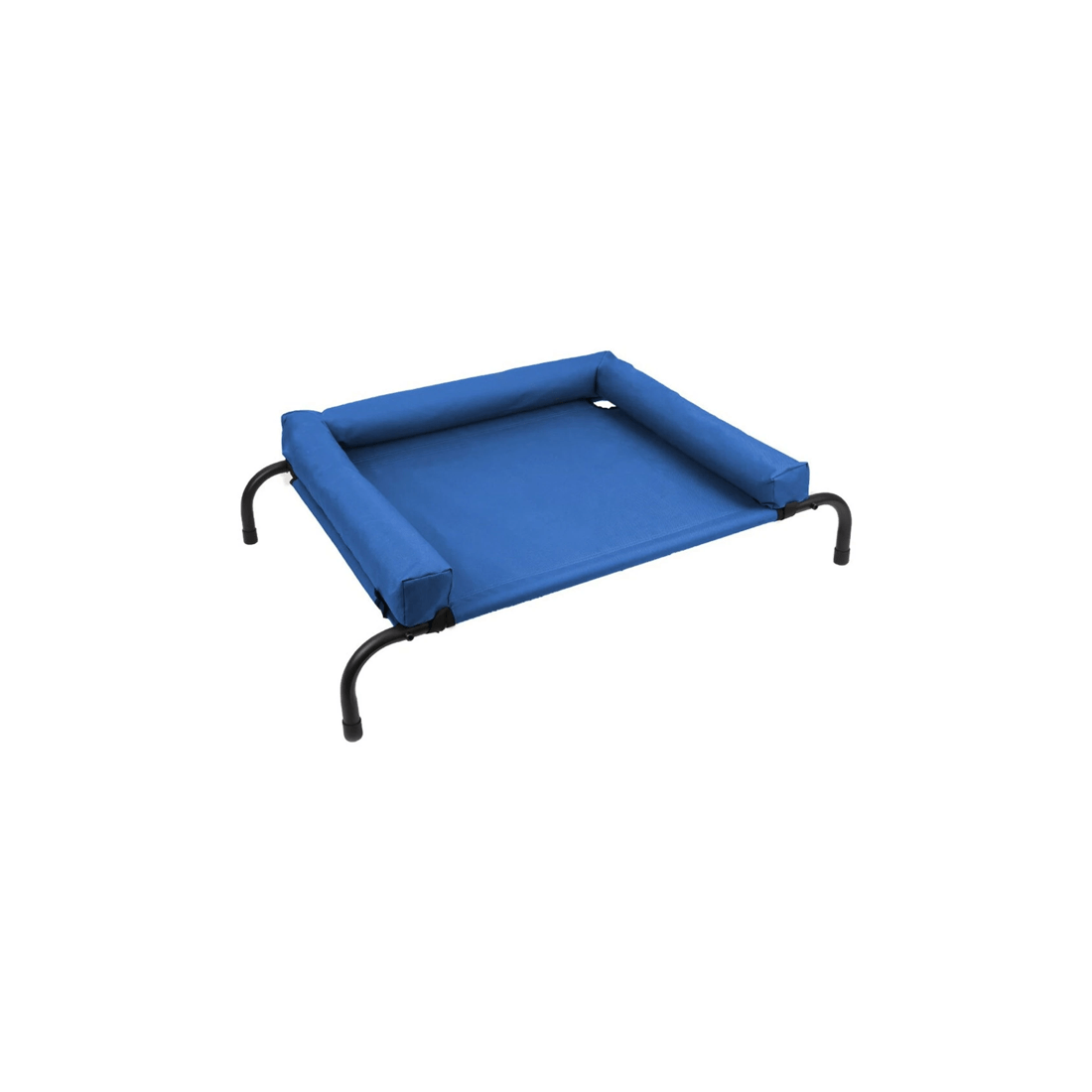 1 Paws And Claws 90cm Blue Elevated Bolster Pet Bed Durable Washable Indoor Dog Bed - Large Size Blue
 - Blue, 1 of 2