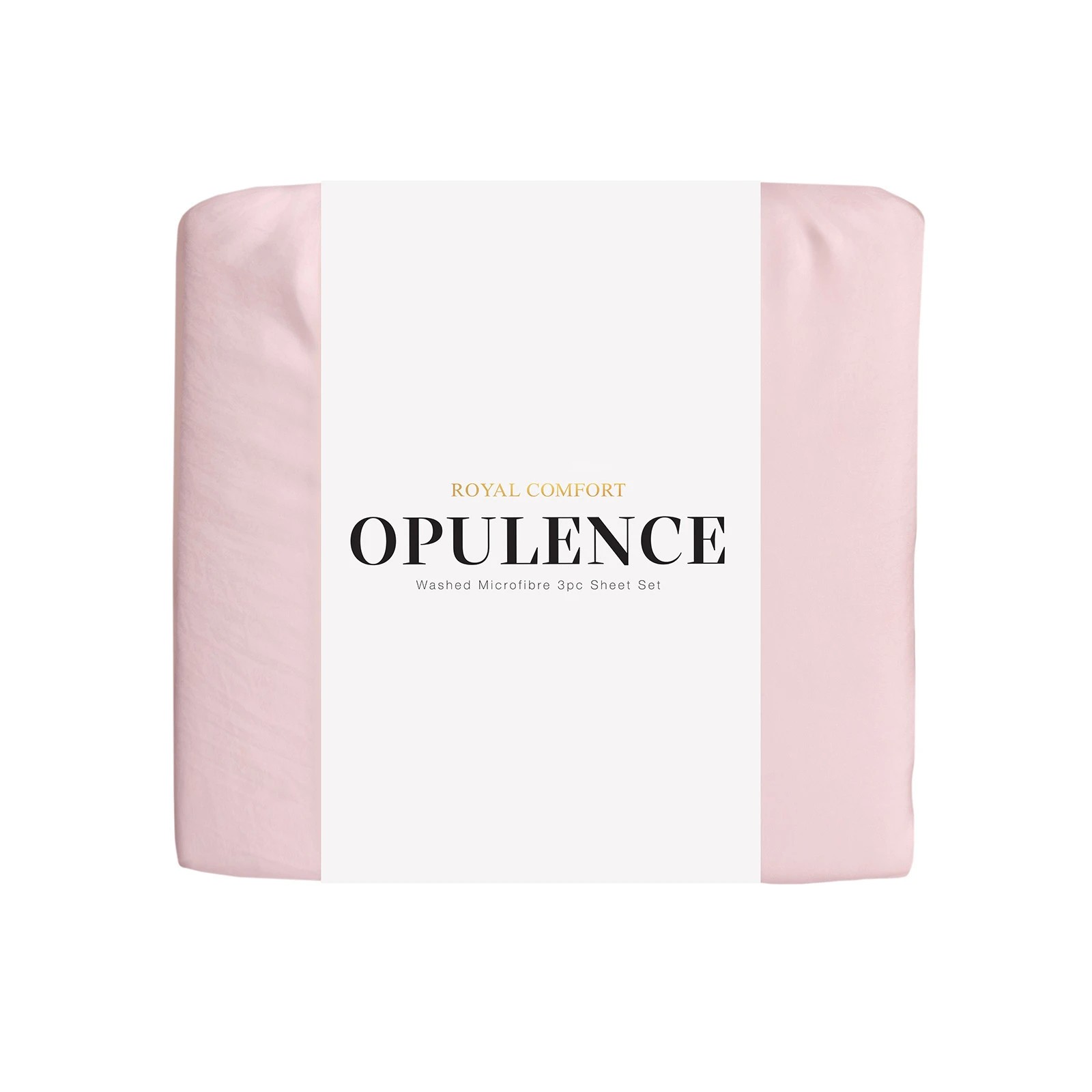 4 Royal Comfort Opulence Washed Microfibre Sheet Set - King Bed - Pink, 4 of 5