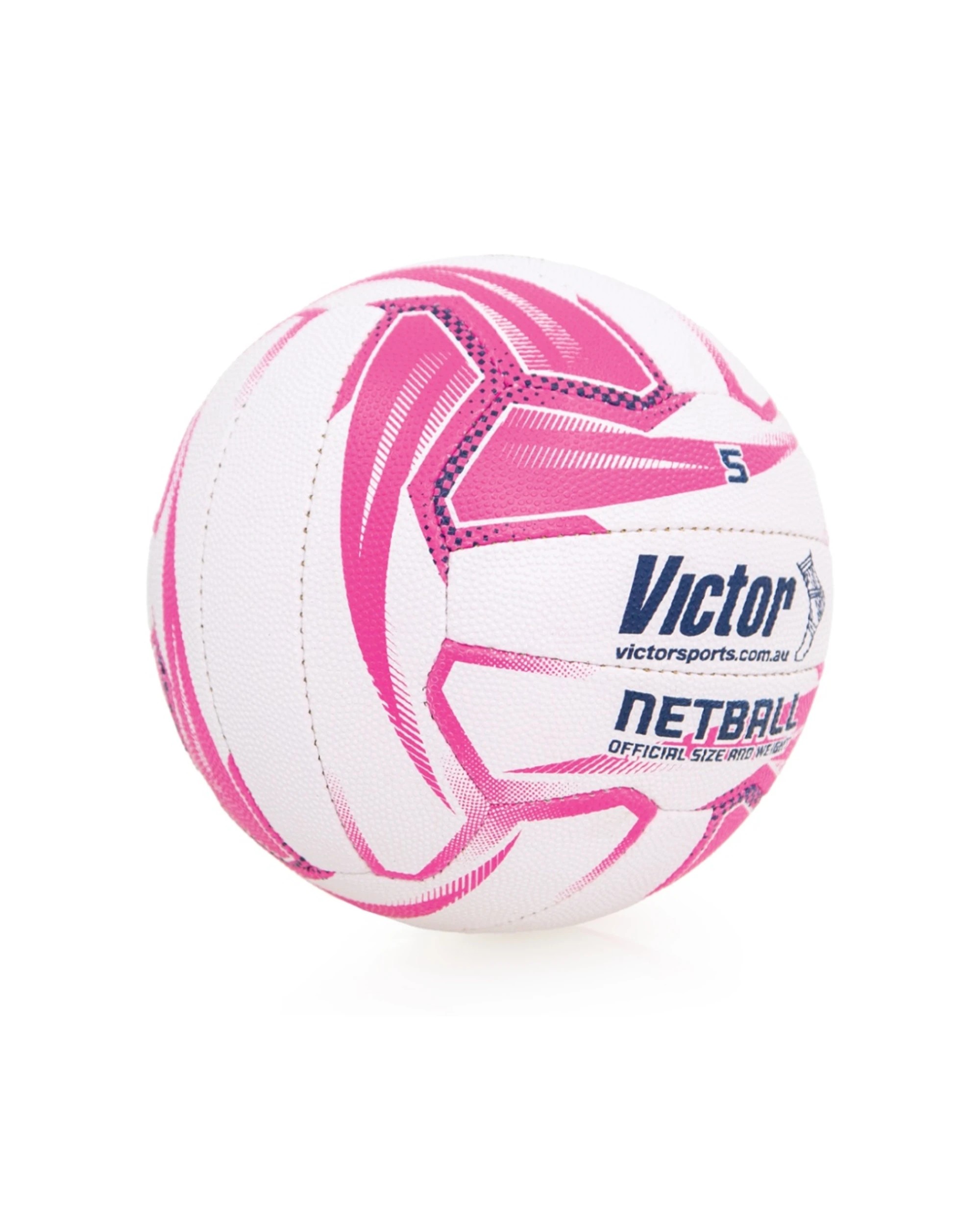 2 Victor Sports Pro Netball Synthetic Rubber Training Ball Durable Size 5 - Multi, 2 of 3