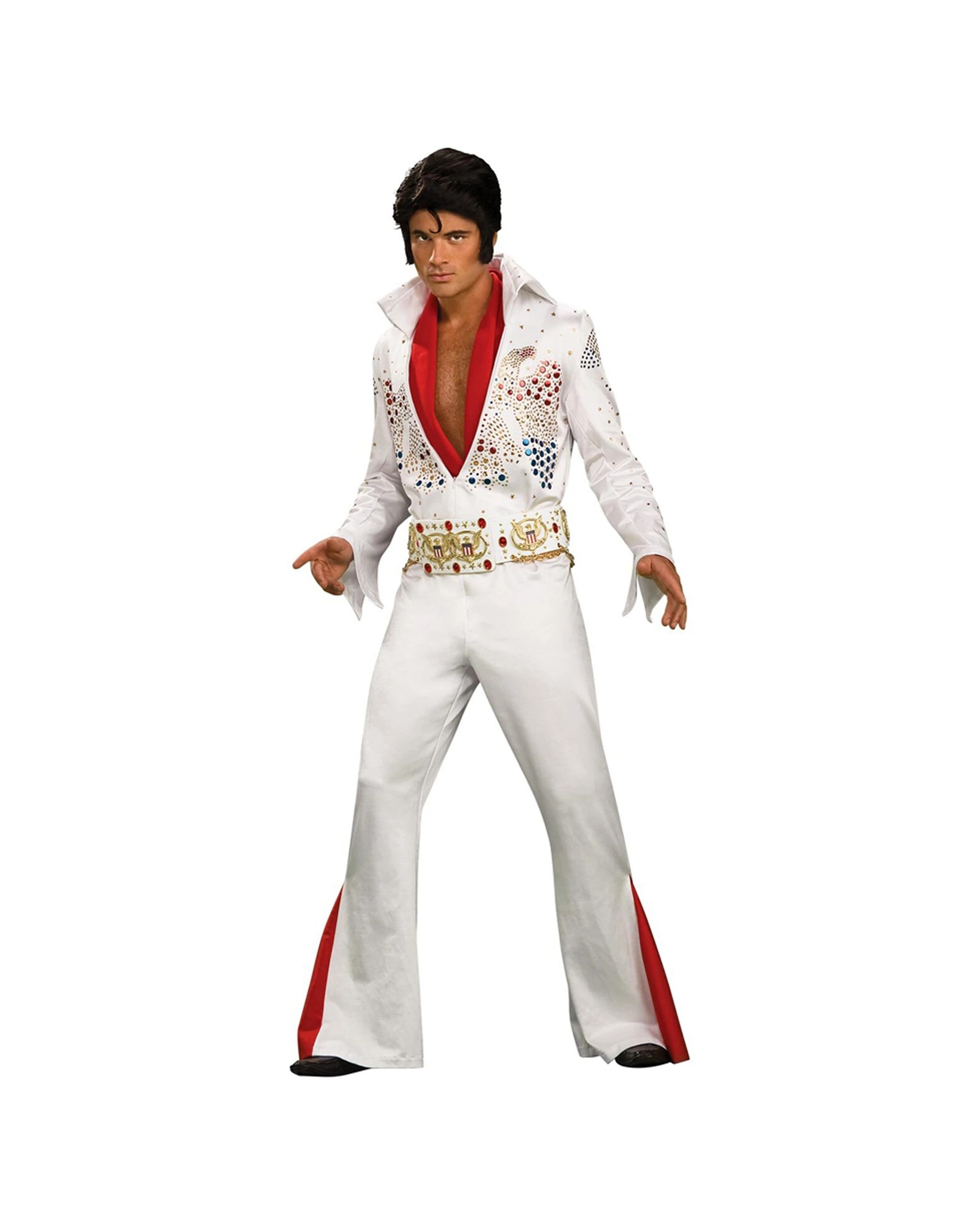 2 Elvis Presley Enterprise Collectors Edition Mens Costume Halloween Party L. - White, 2 of 4