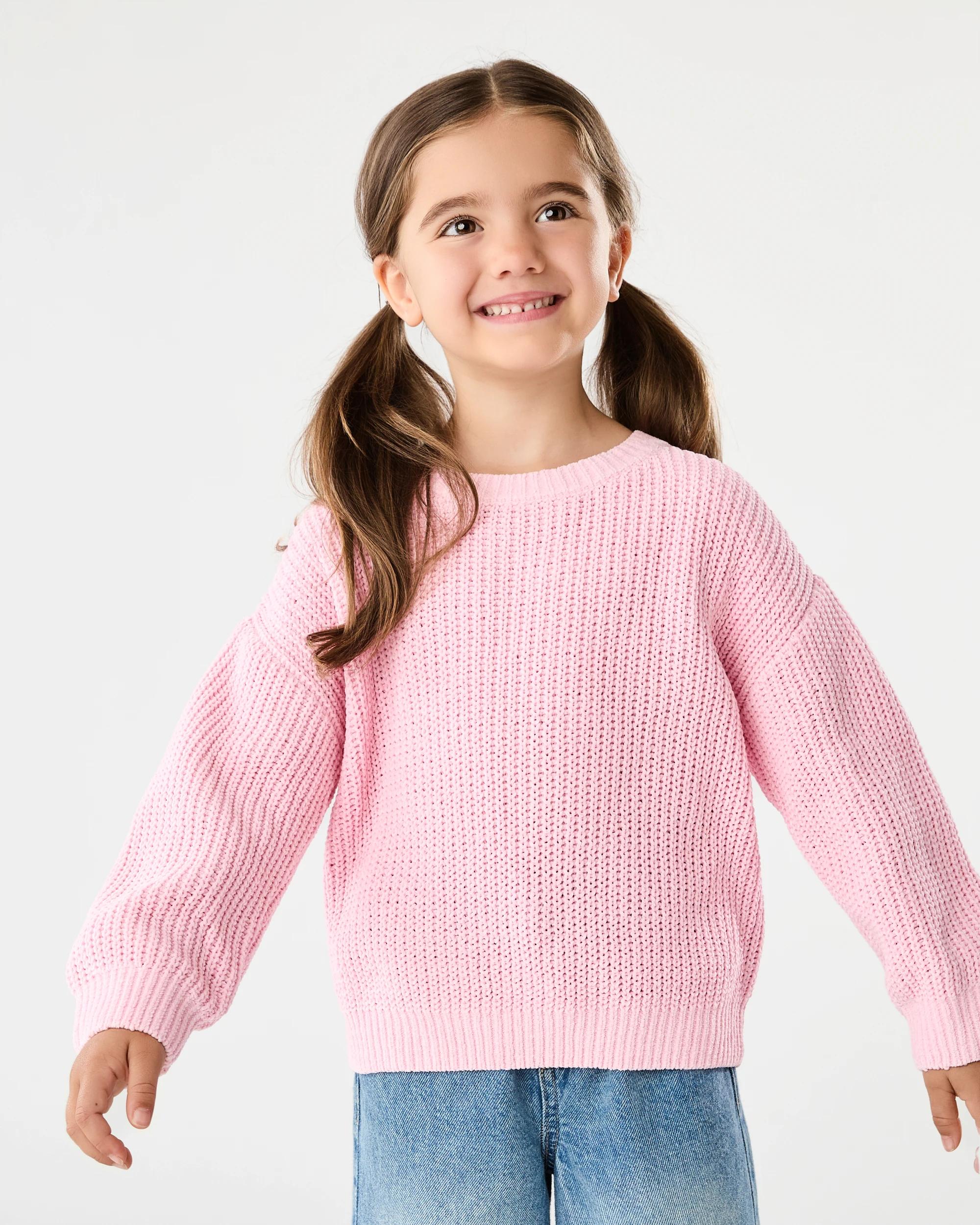 1 Chenille Knit Top Berry Pnk, 1 of 8