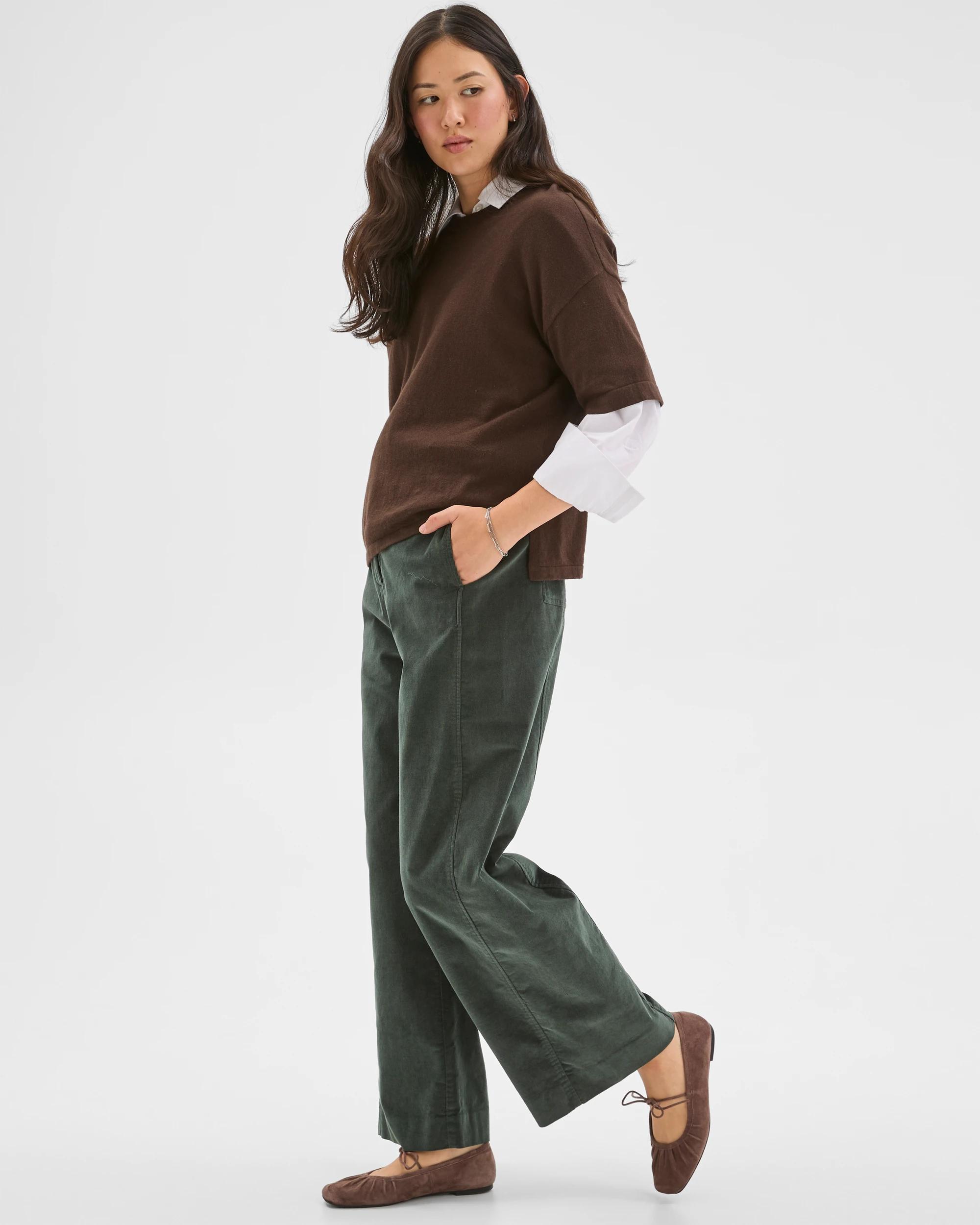 2 Target Woman Relaxed Wide Leg Cord Pants URBAN CHIC, 2 of 6