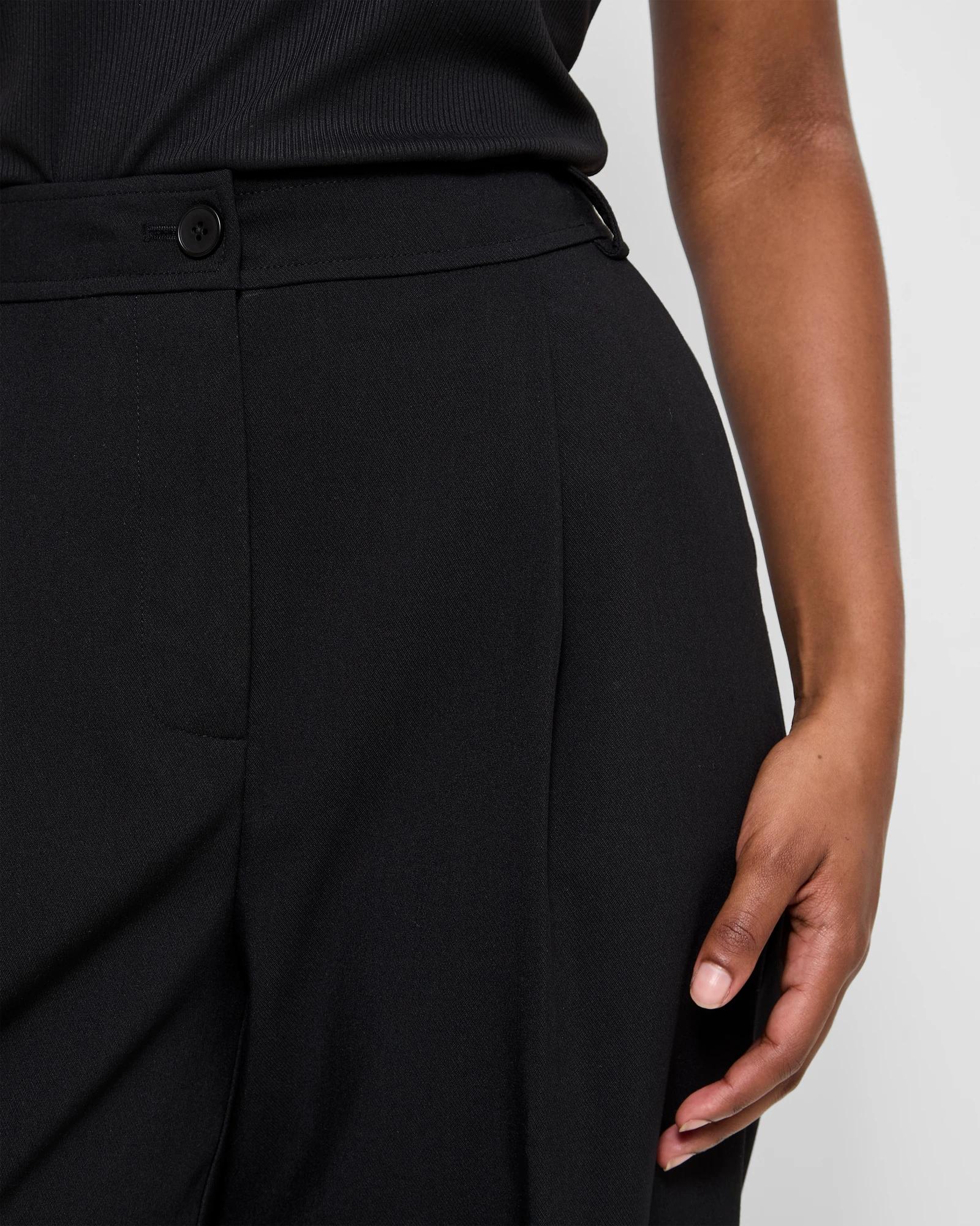 5 Target Petites Tailored Wide Leg Pants BLACK, 5 of 5