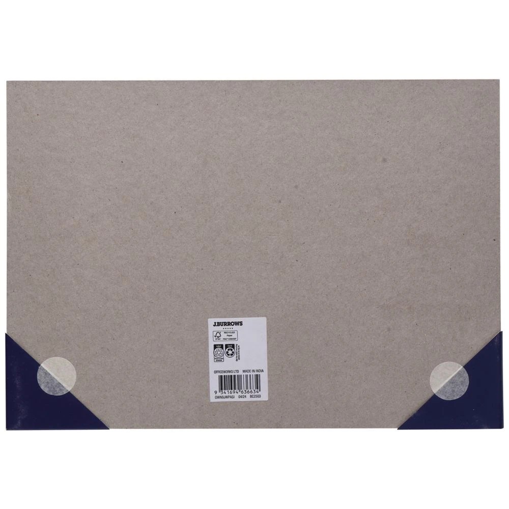 3 J.Burrows A4 Undated Weekly Planner Pad 60 Sheets, 3 of 4