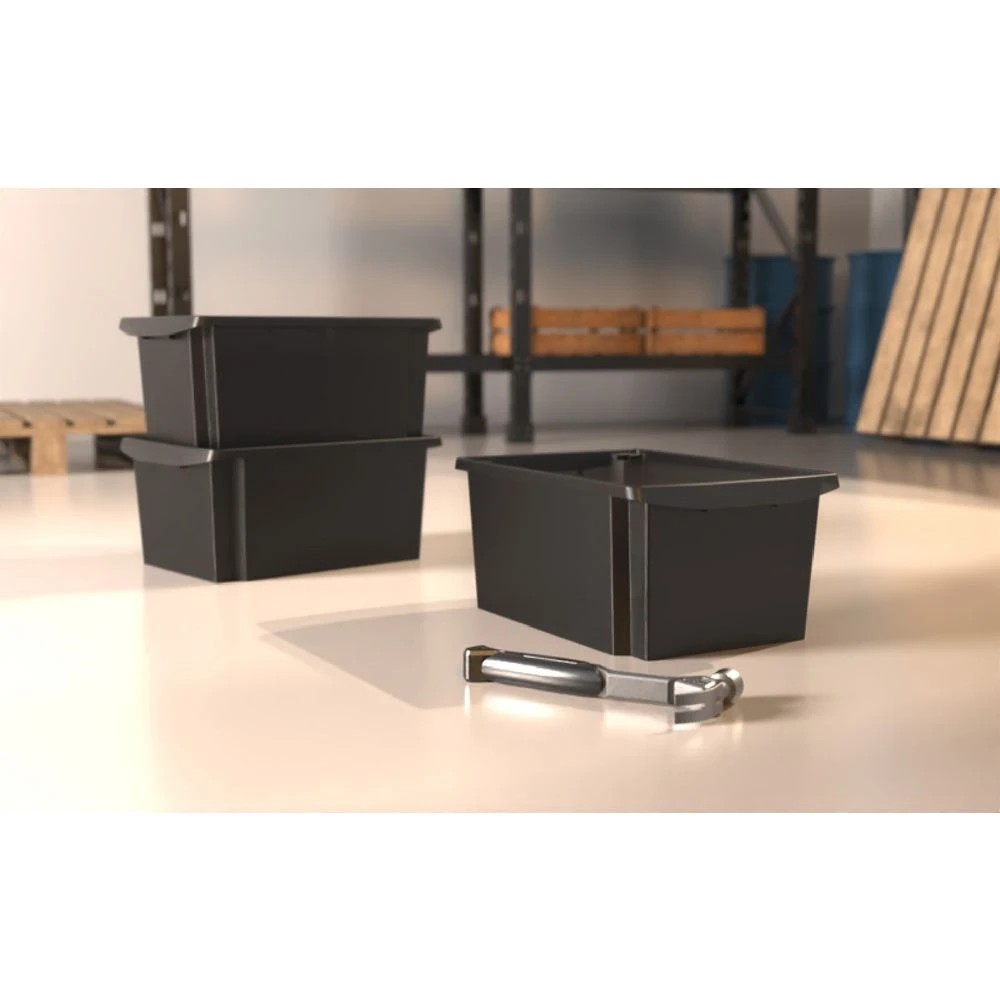 4 J.Burrows 44L Multipurpose Crate Black, 4 of 4