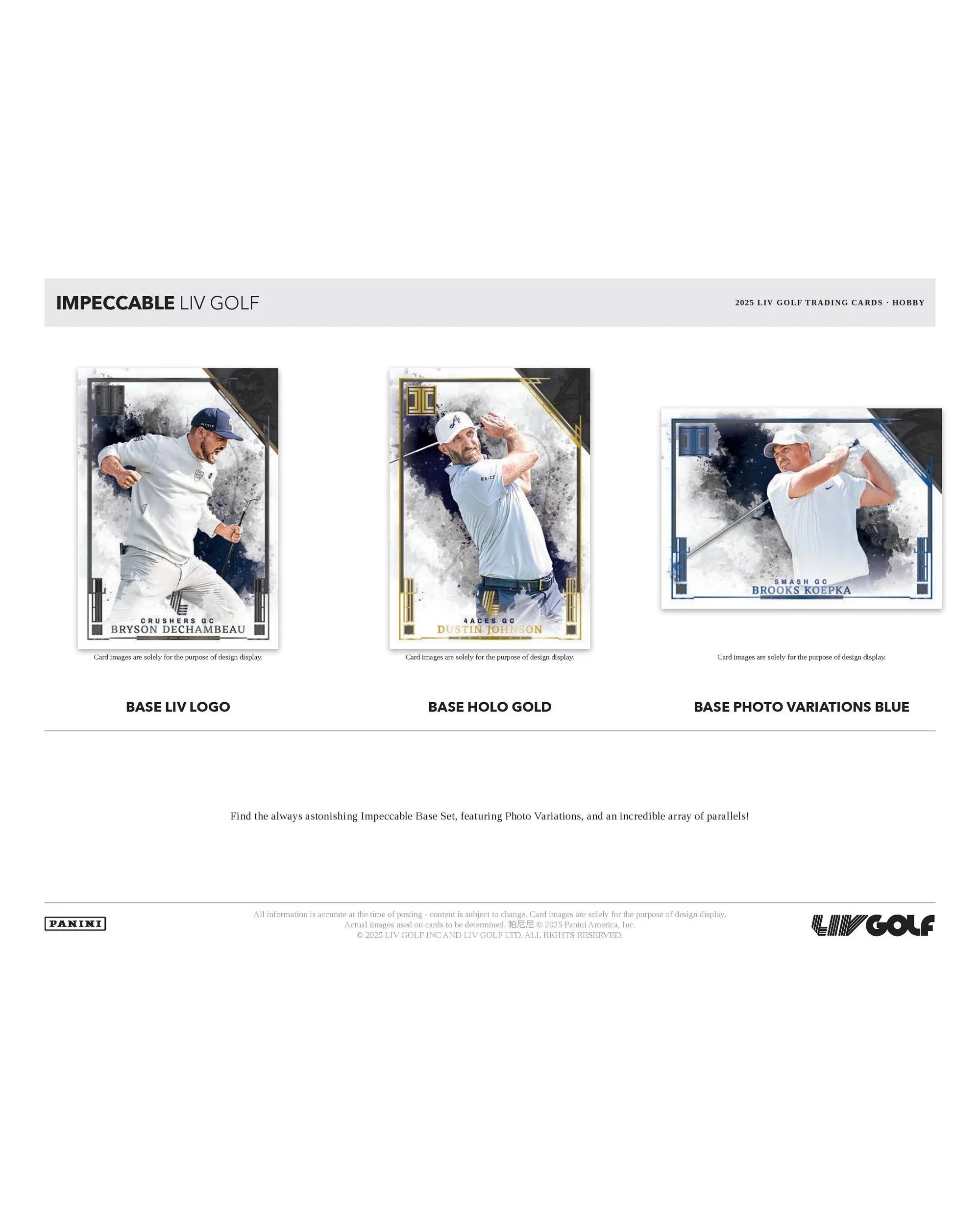 7 Panini 2025 Impeccable Liv Golf Hobby Box, 7 of 10