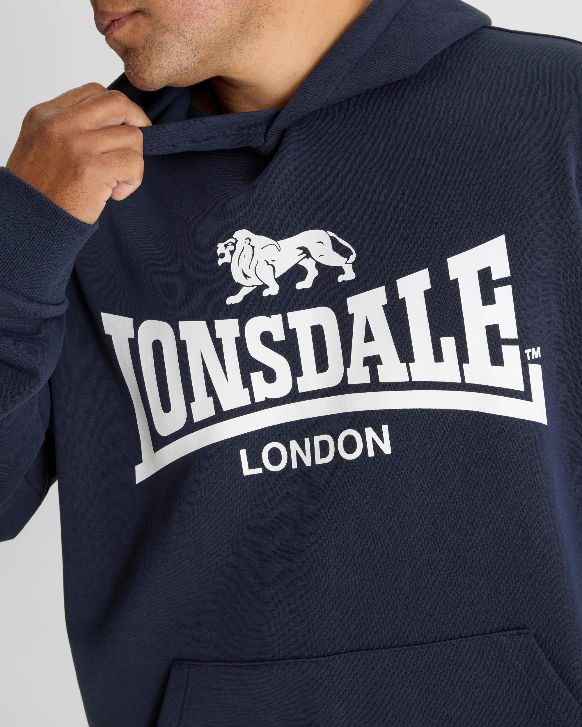 4 Lonsdale London Plus Sport Hoodie NAVY, 4 of 6