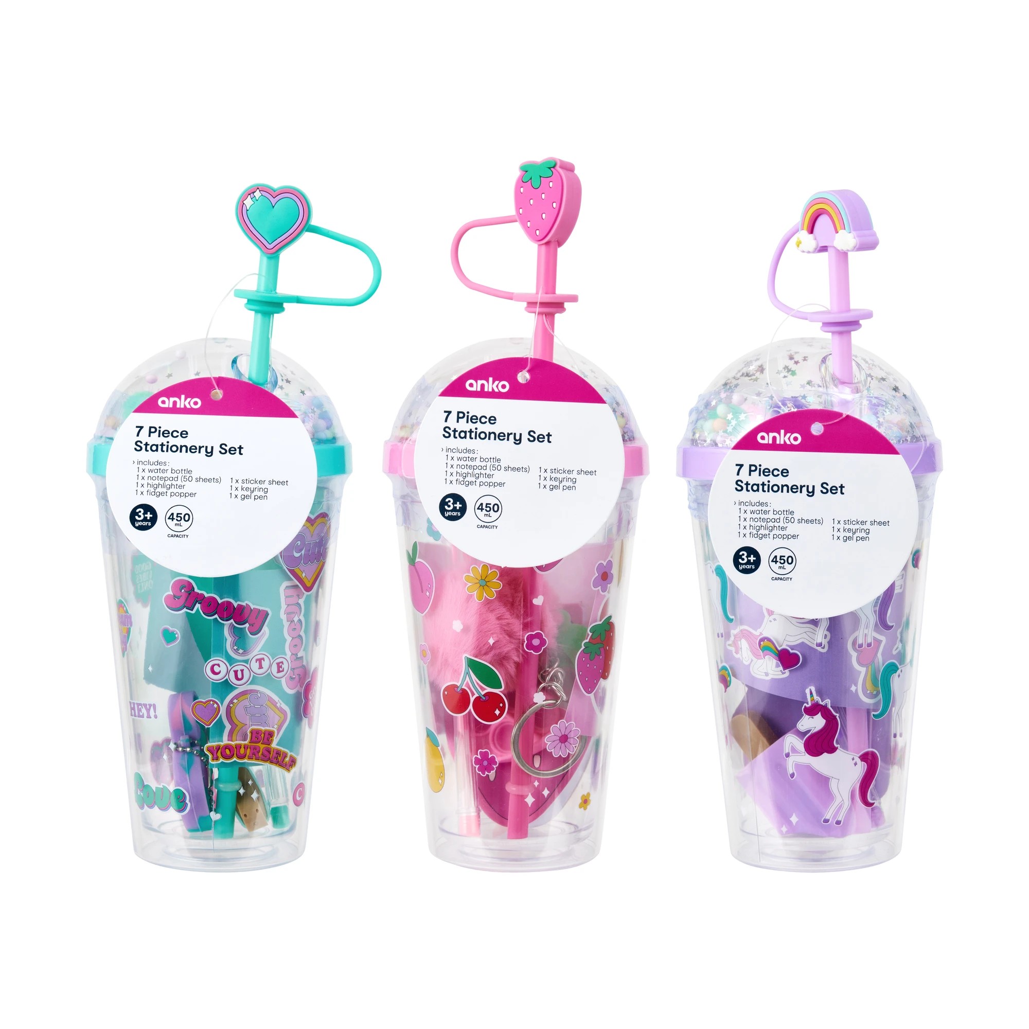 1 7 Piece Stationery Set - Assorted, 1 of 6